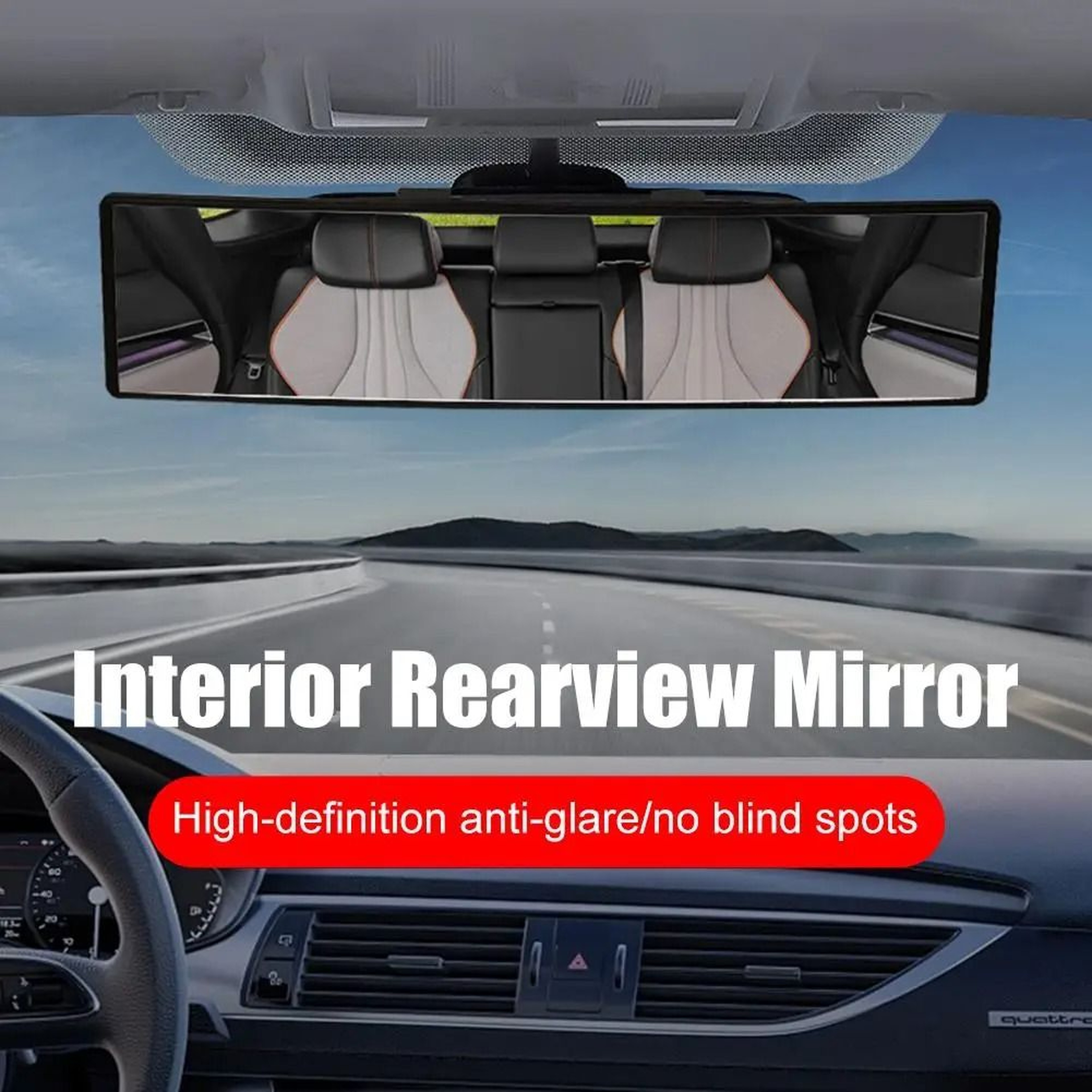 Wide Angle Car Baby Rearview Mirror Anti Glare Safety Monitor 4