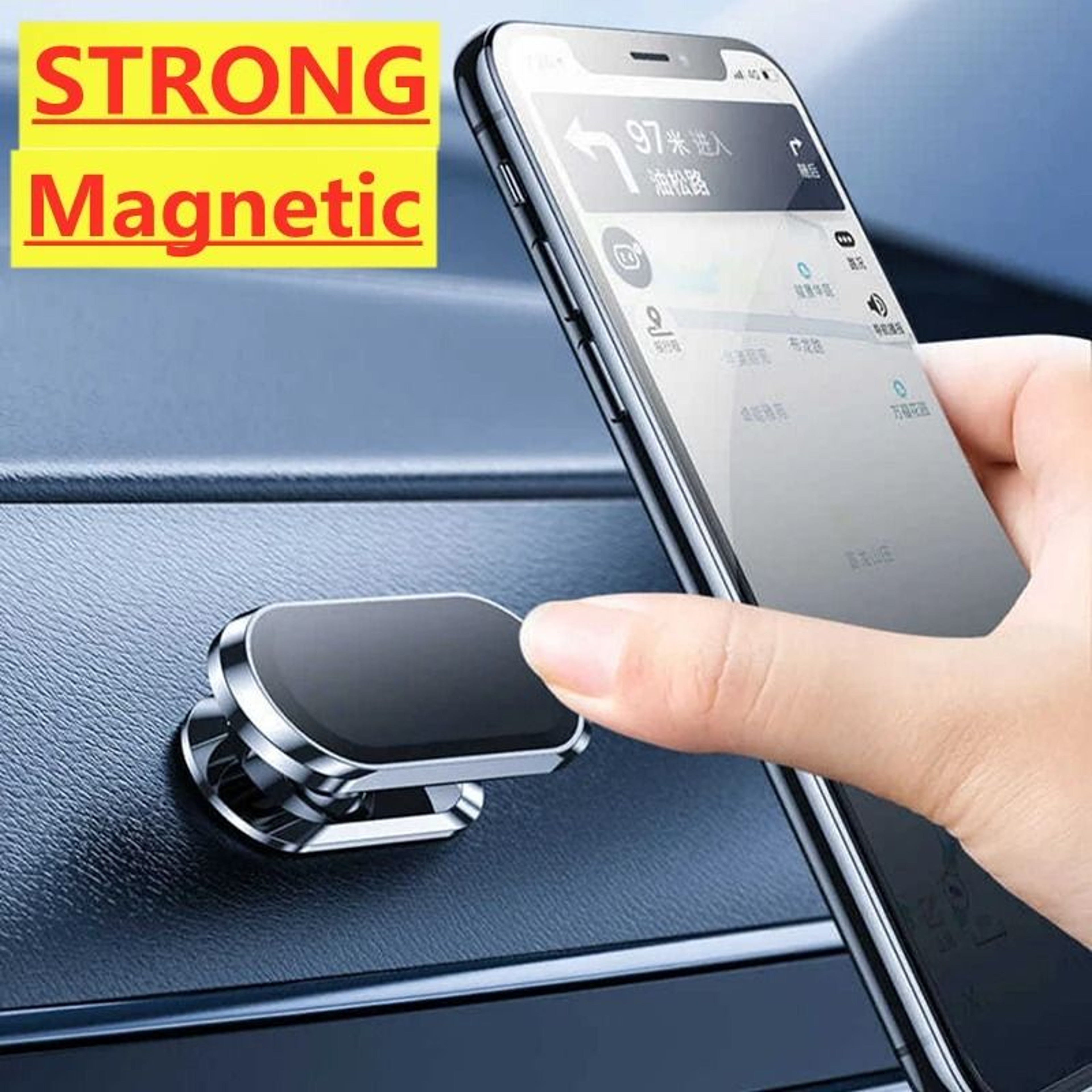 Rotatable Magnetic Car Phone Holder Stand For Smartphones And GPS 5