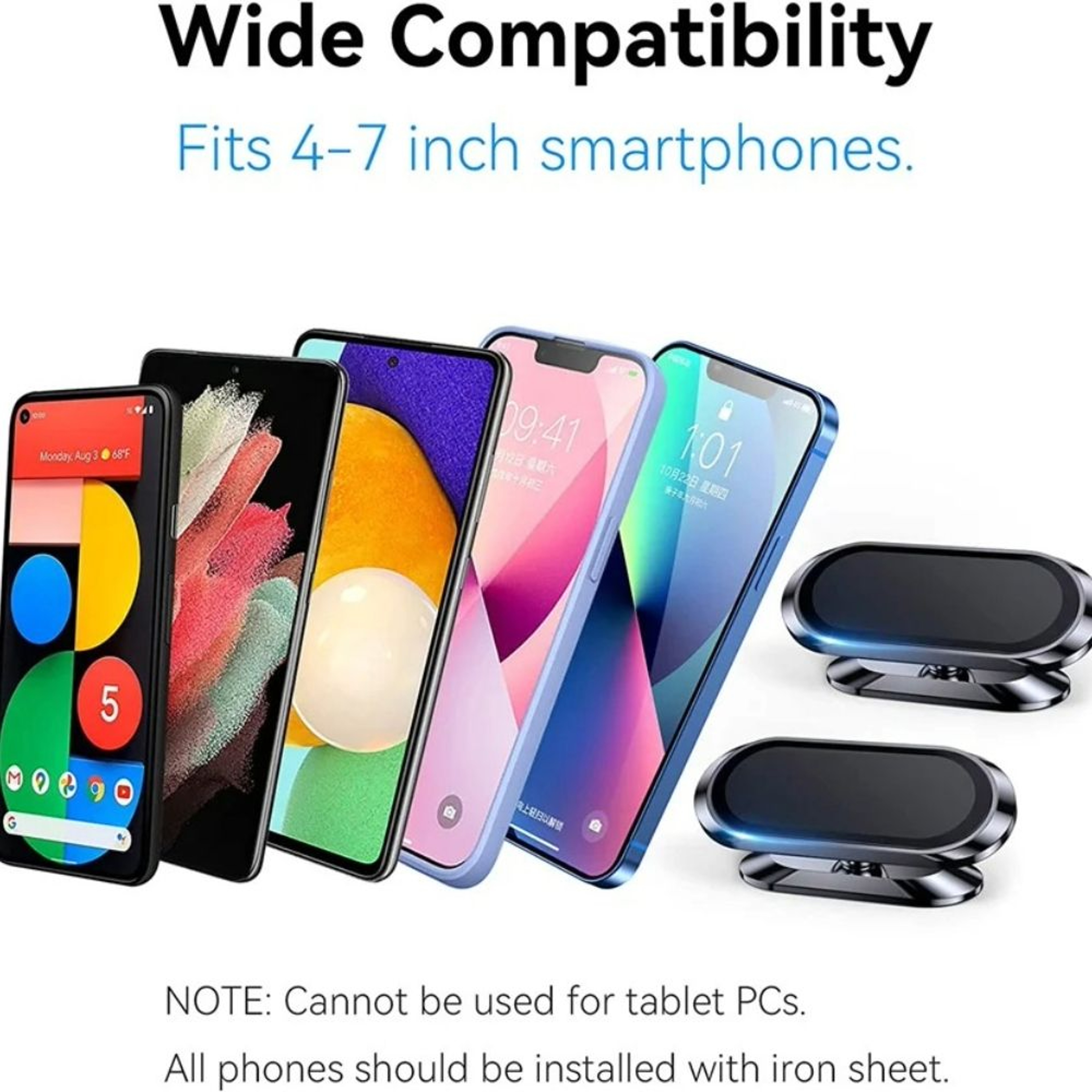 Rotatable Magnetic Car Phone Holder Stand For Smartphones And GPS 7