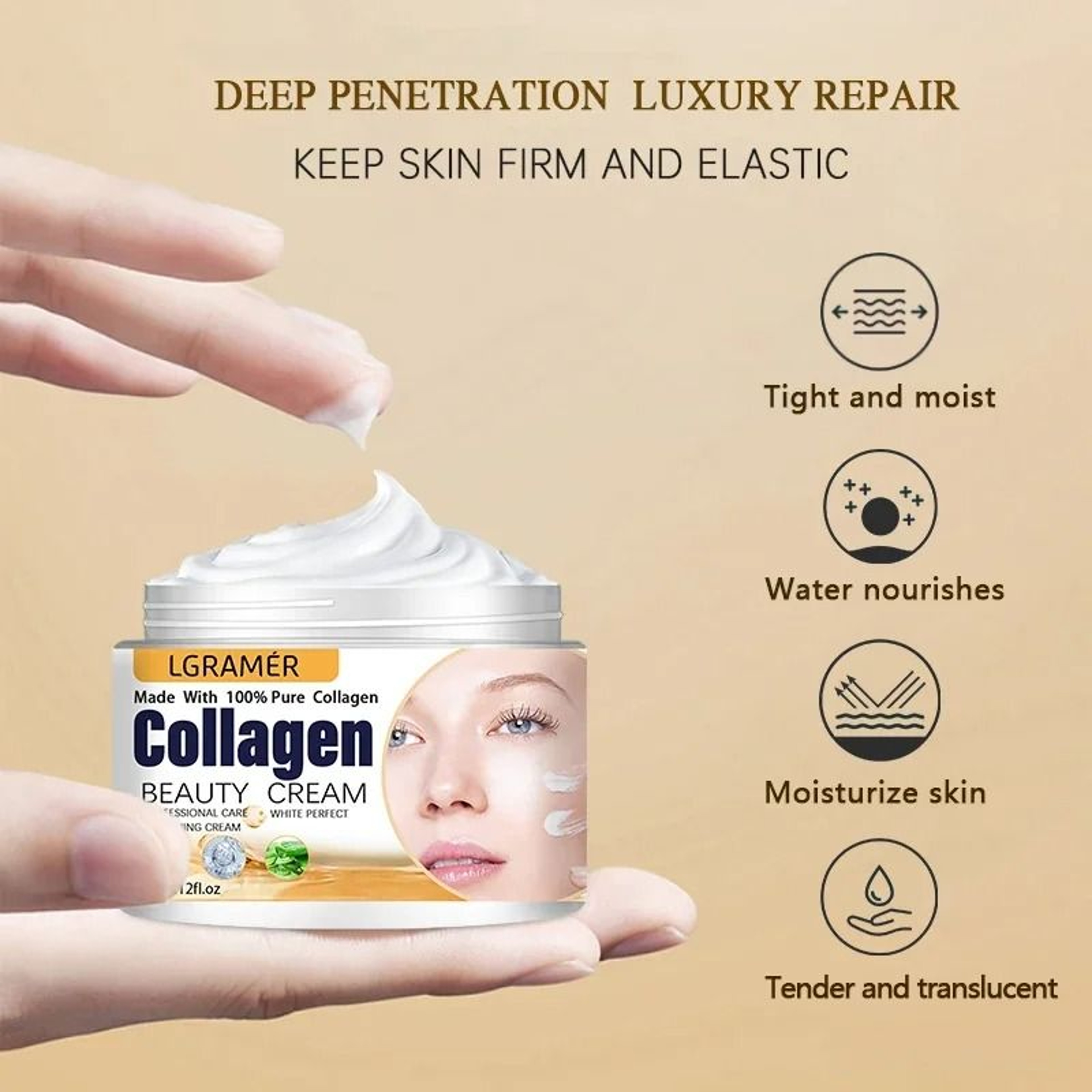 Korean Collagen Anti Wrinkle Cream For Face And Eye Lifting Care 5