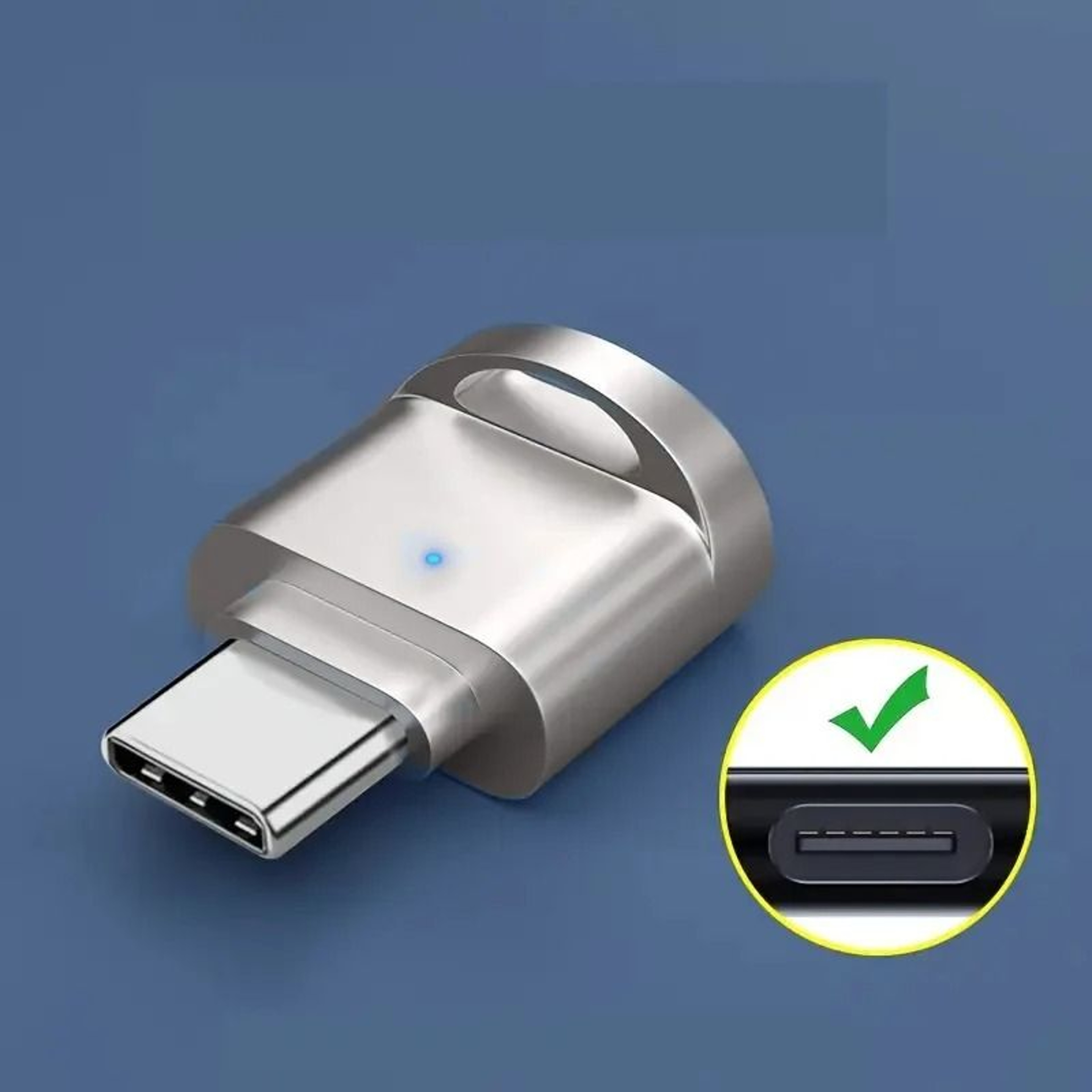 Zinc Alloy USB C SD And TF Card Reader With USB Adapter 7