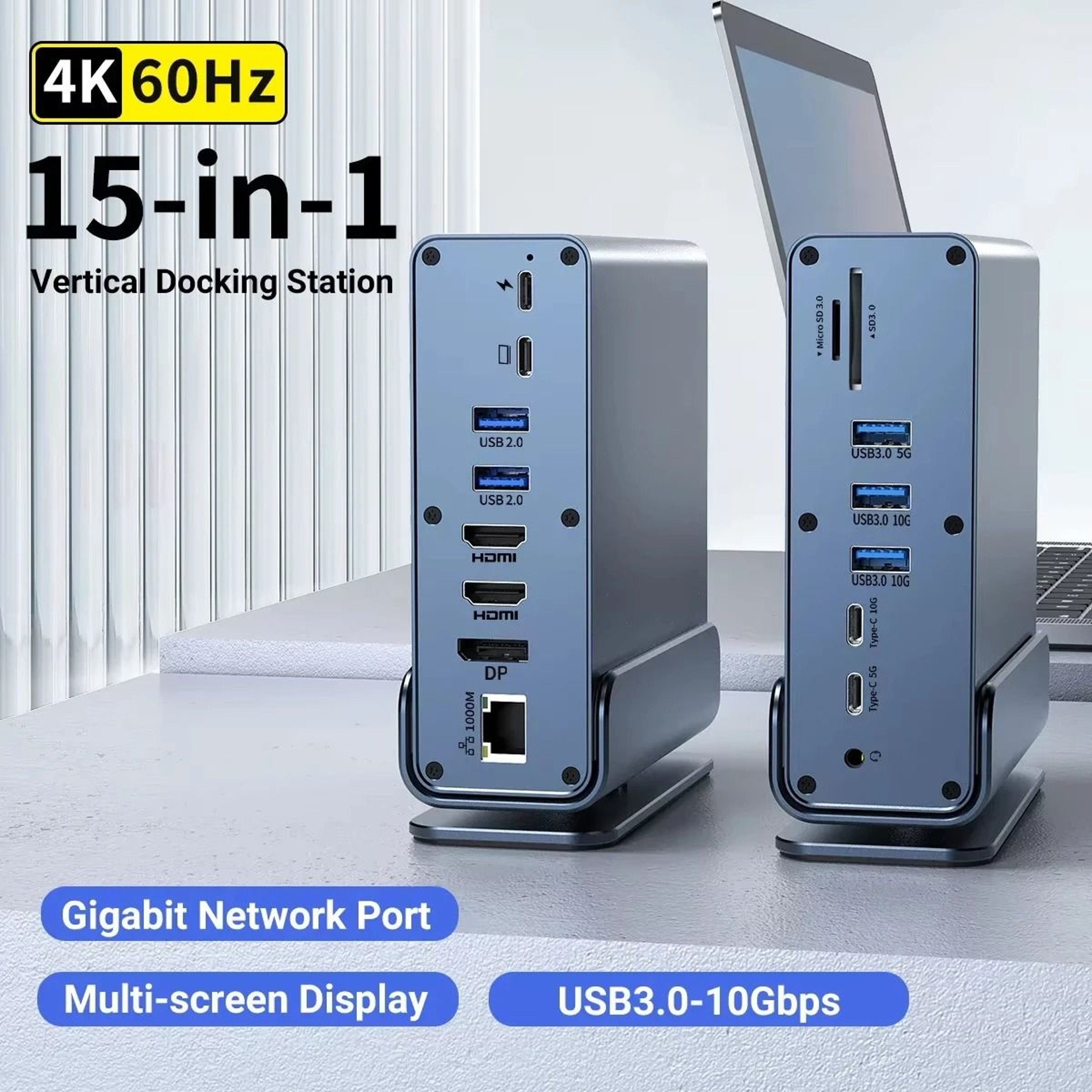 15 In 1 USB C Docking Station With 4K HDMI And DisplayPort 0