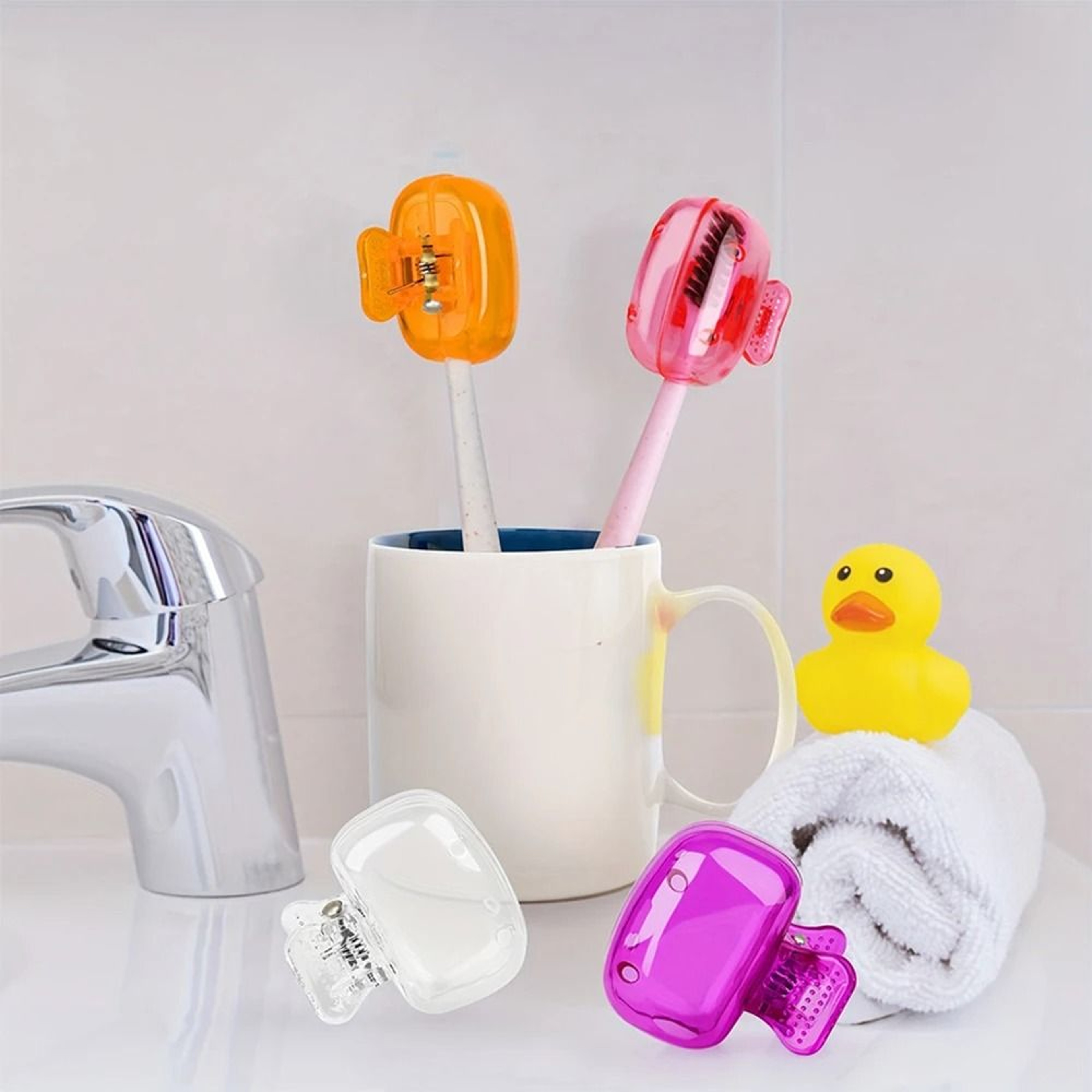 Portable Toothbrush Head Protective Covers For Electric And Manual Brushes 9