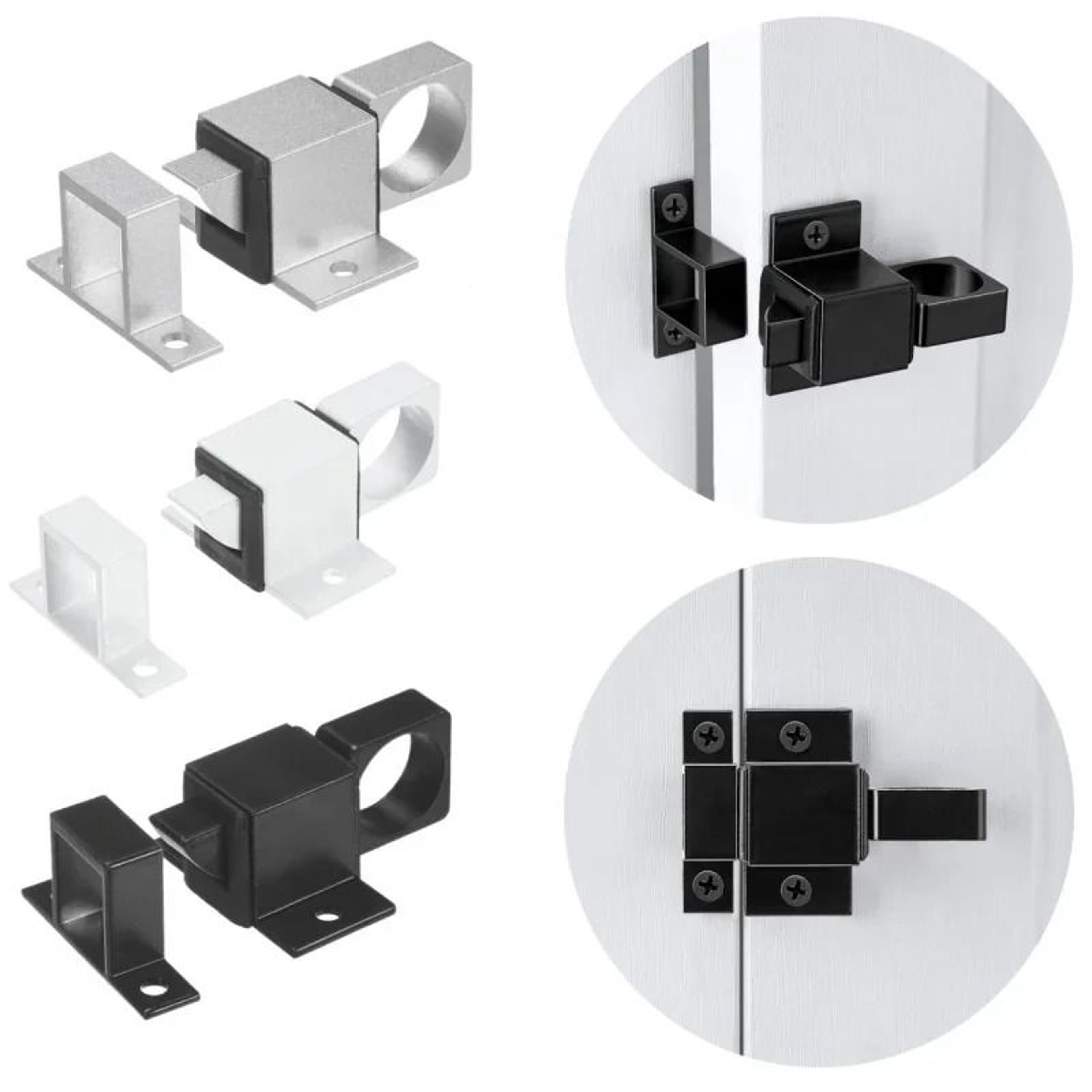 SecureSlide Automatic Spring Barrel Bolt Door And Window Latch 10