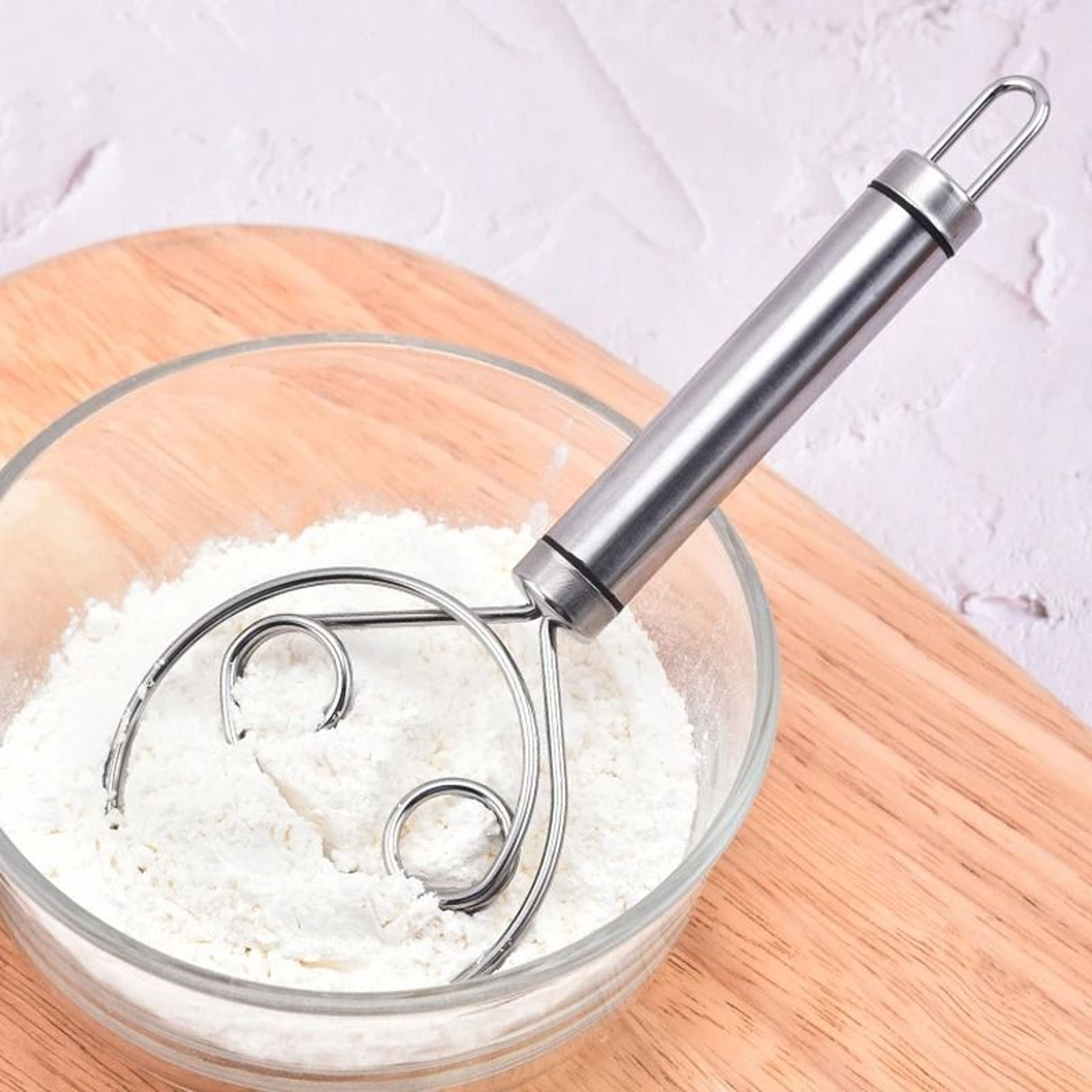 MixPro Stainless Steel Pasta Mixer And Dough Whisk 3