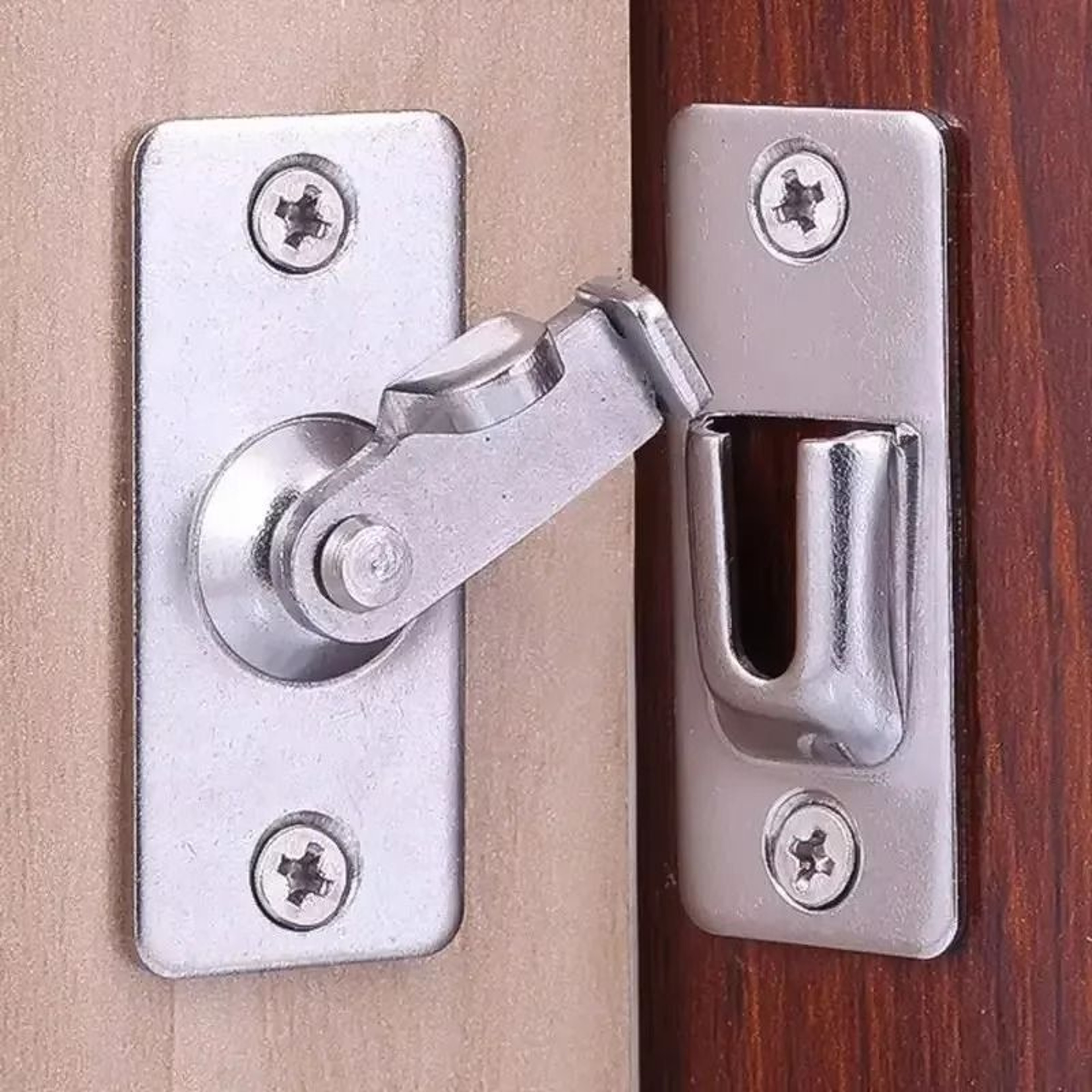 SecureAngle 90 Degree Door Lock Stainless Steel Gate Flip Latch 5