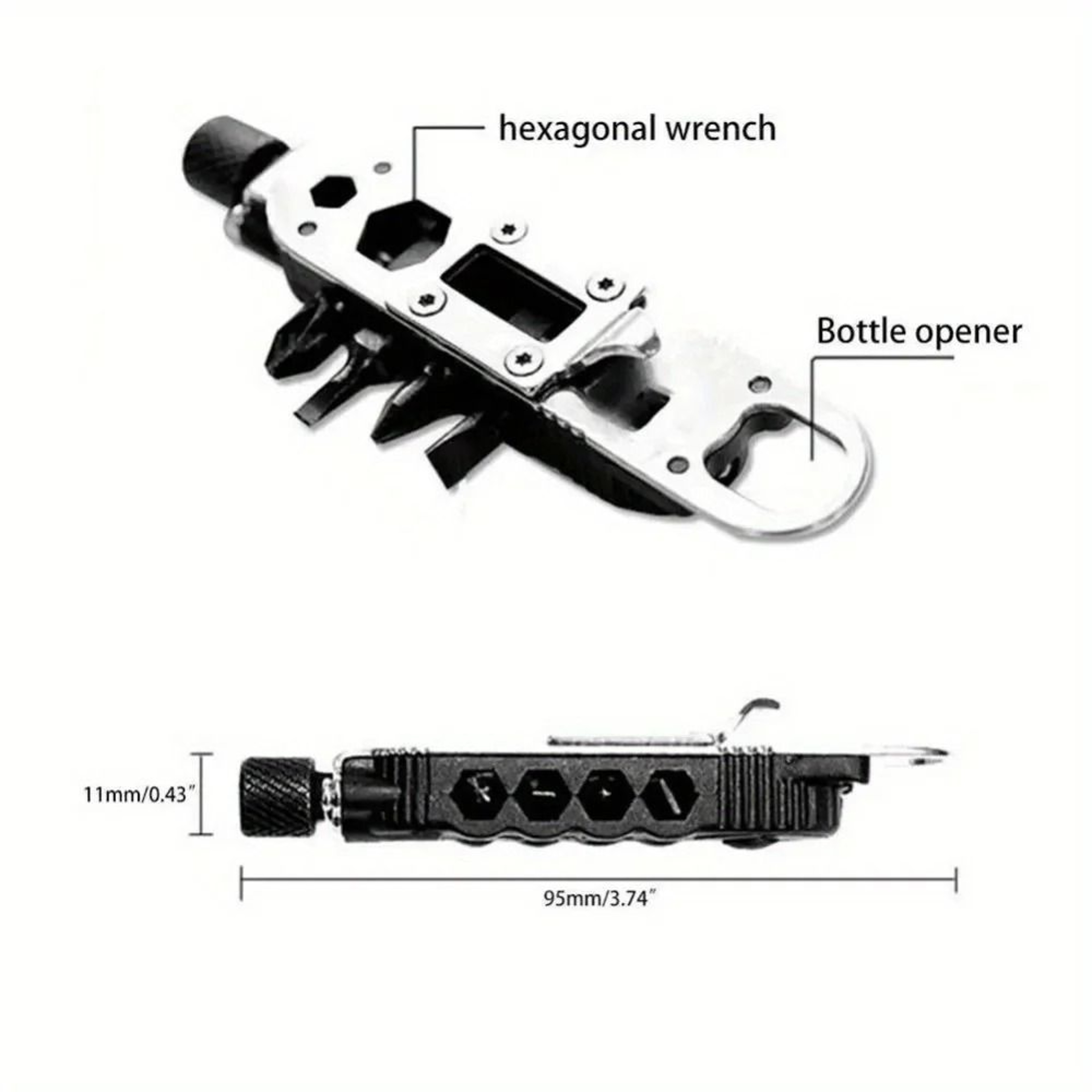 PocketPro Mini Screwdriver Keychain Multifunction EDC Tool 4