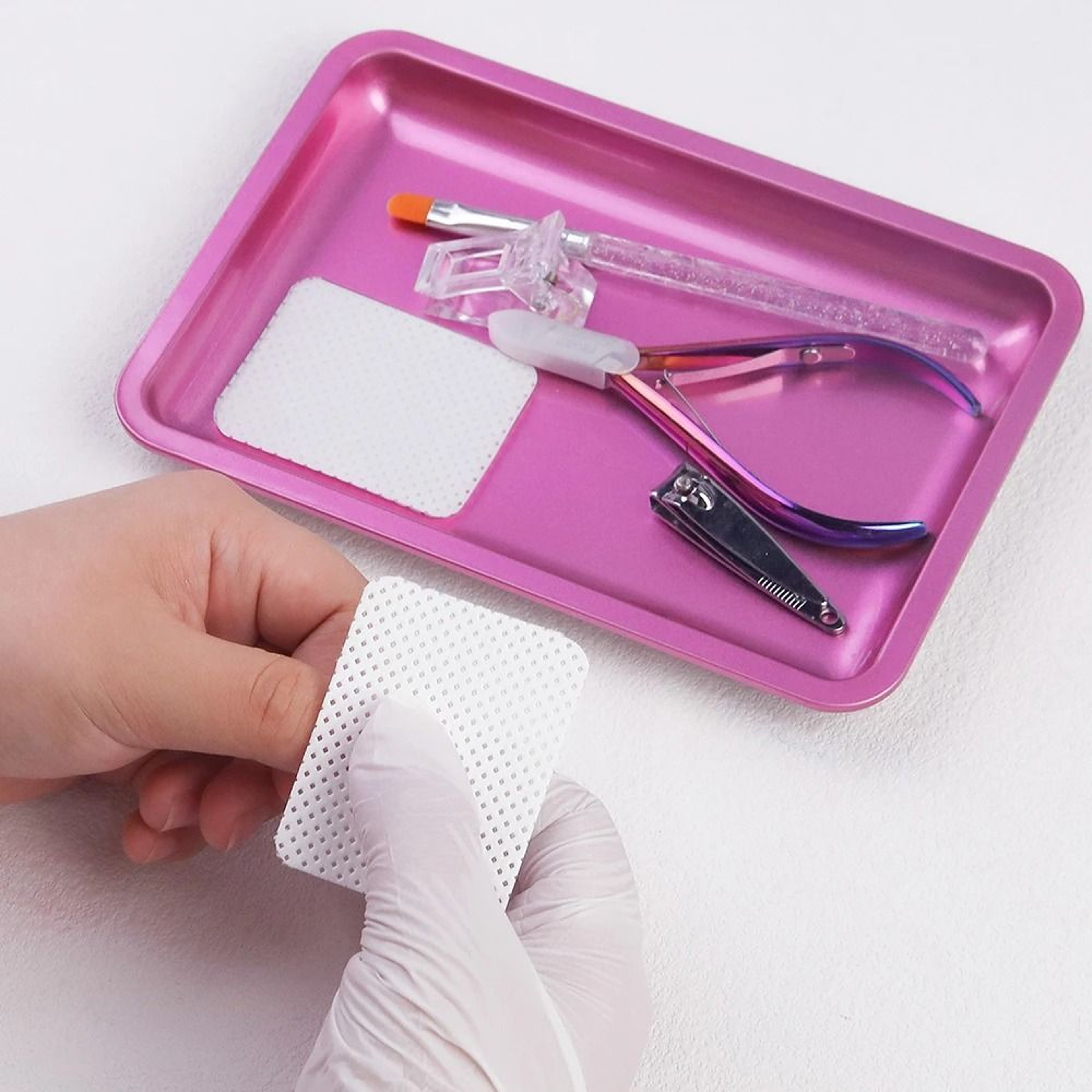 ProShine Stainless Steel Nail Art Tool Tray Organizer 9