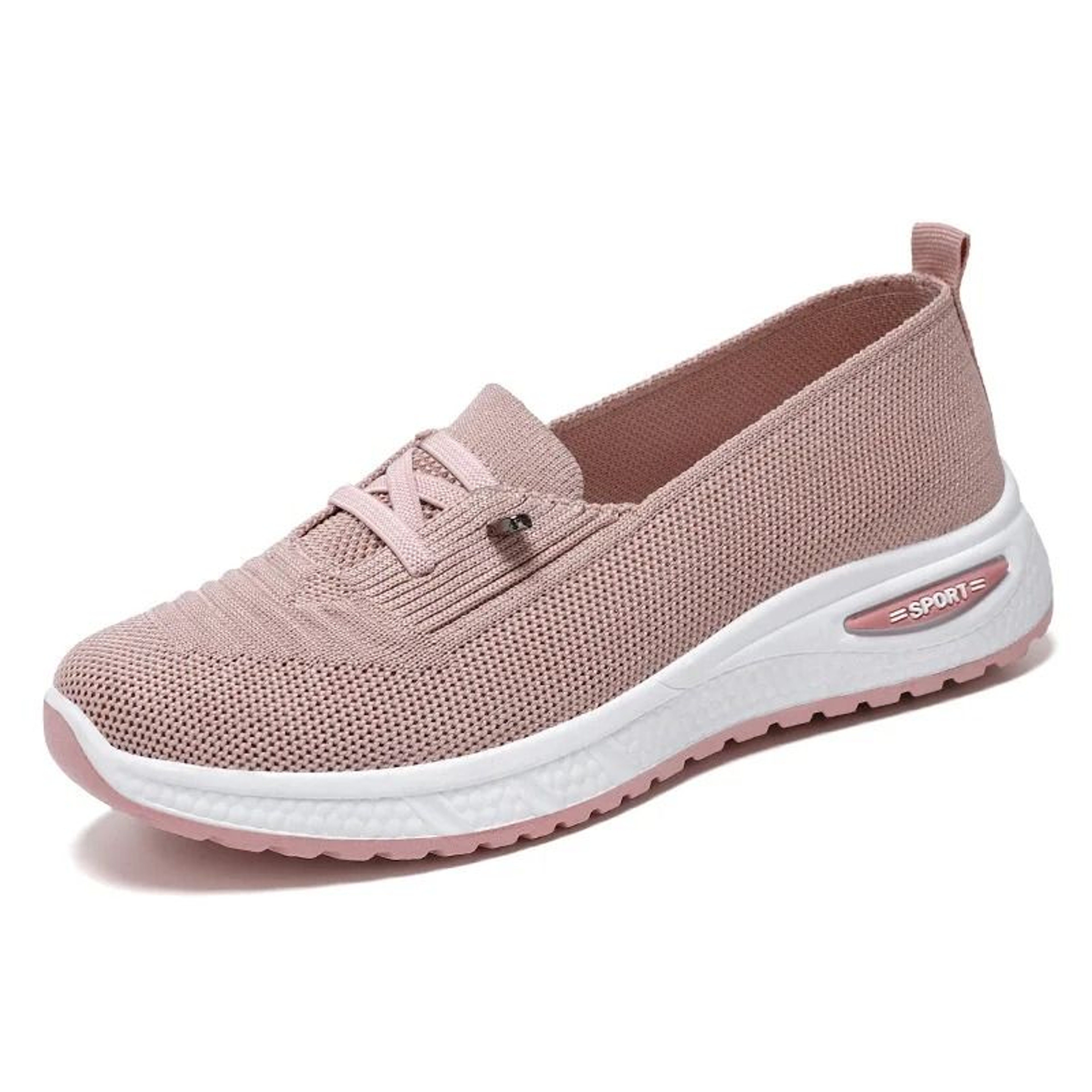 Womens Breathable Mesh Slip On Sneakers Orthopedic Platform Trainers 2