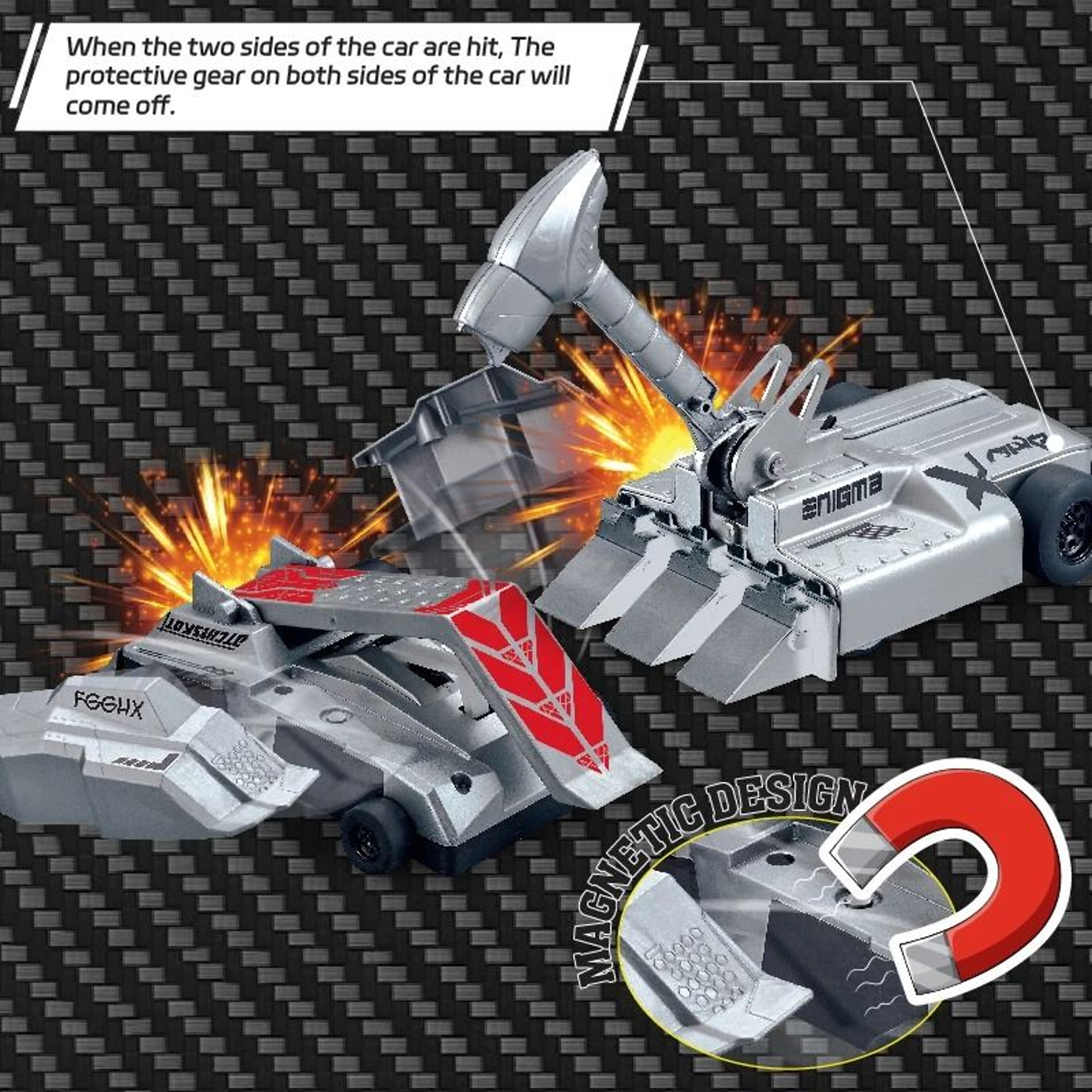 24G Remote Control Battle Car Armored Bumper Combat Toy Set 2