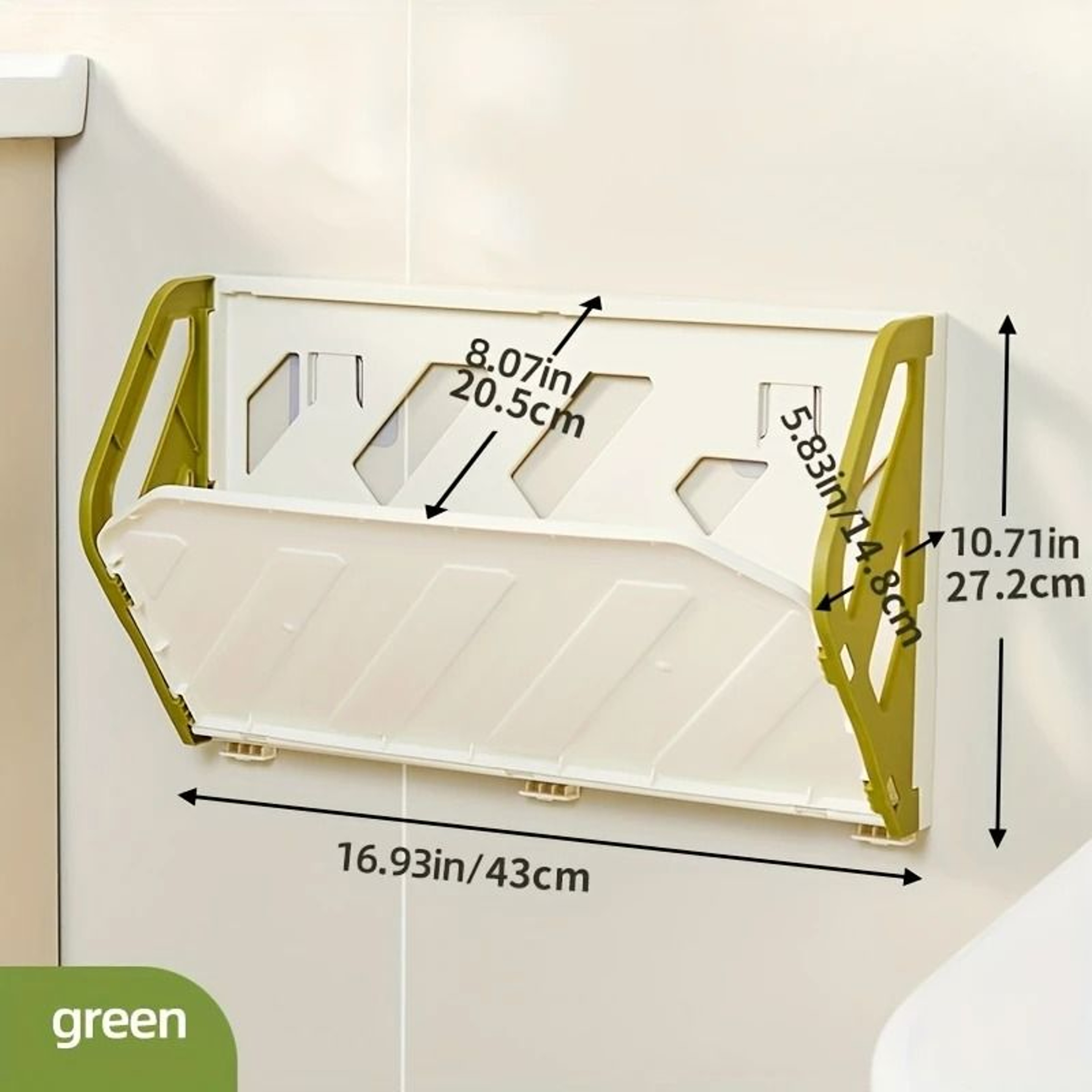 Wall Mounted Foldable Shoe Rack With Hidden Storage Shelf 4