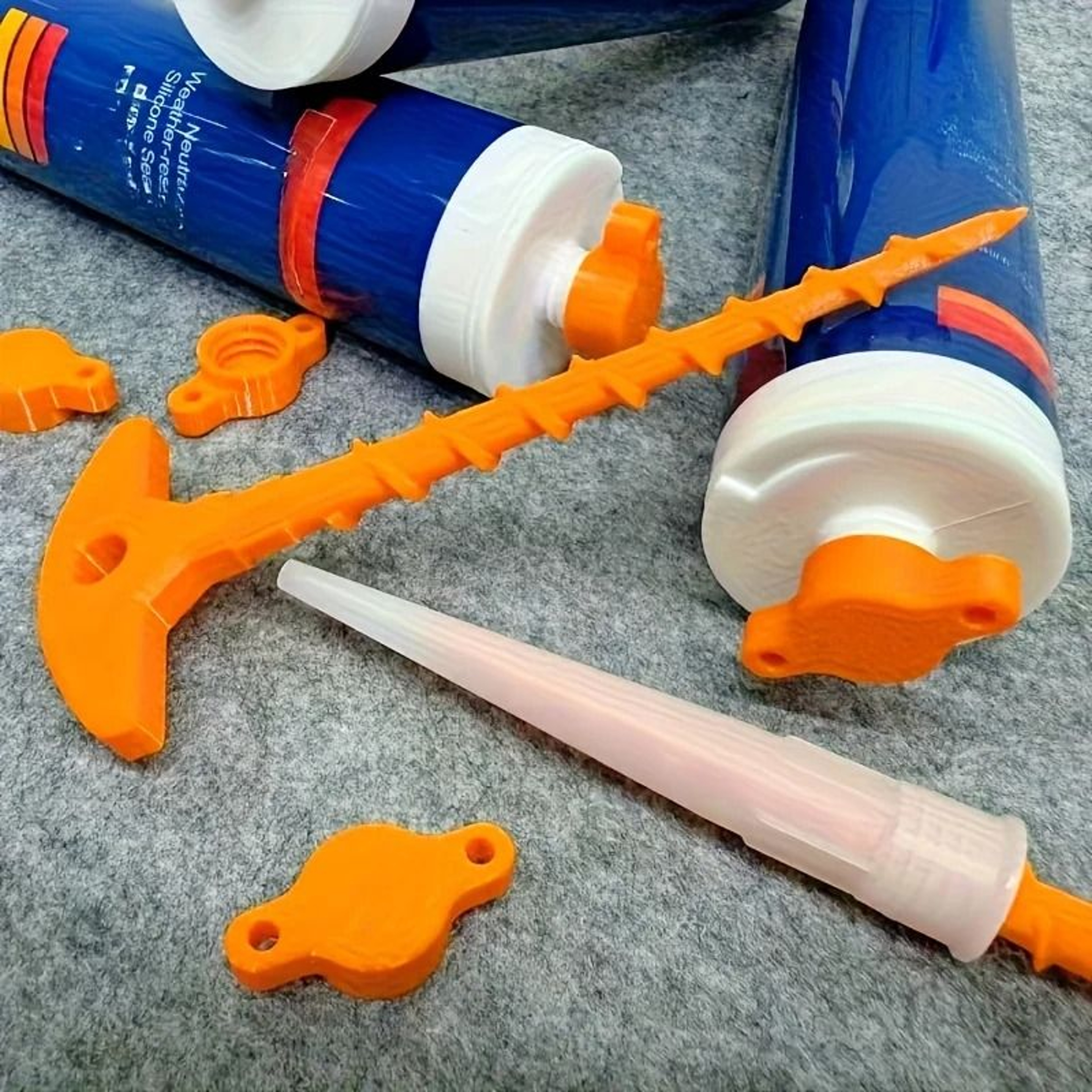 Reusable Silicone Seal Cap And Nozzle Removal Tool For Caulk Tubes 5