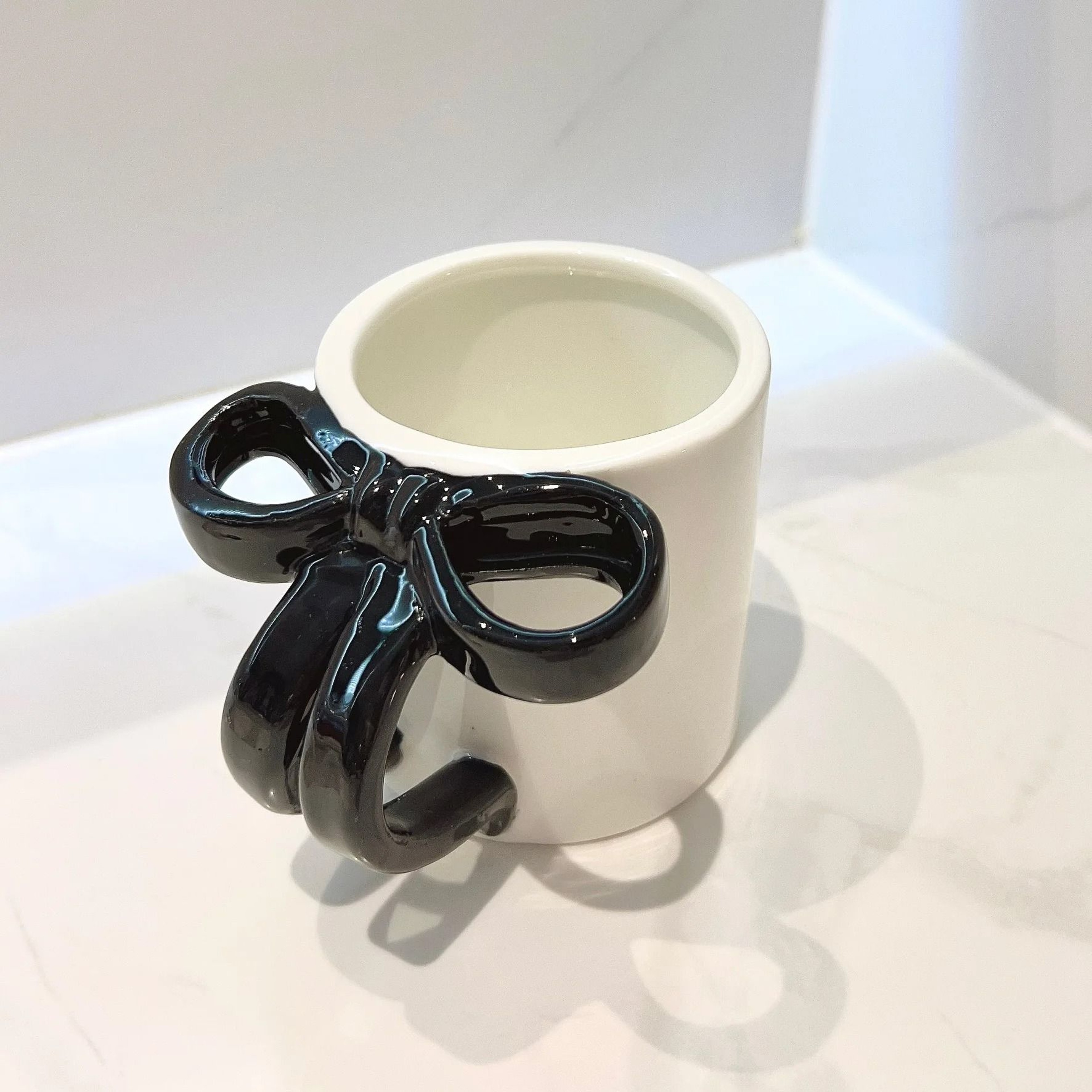 Luxury Ceramic Toothbrush Cup Set Minimalist His And Hers Bathroom Tumbler 2
