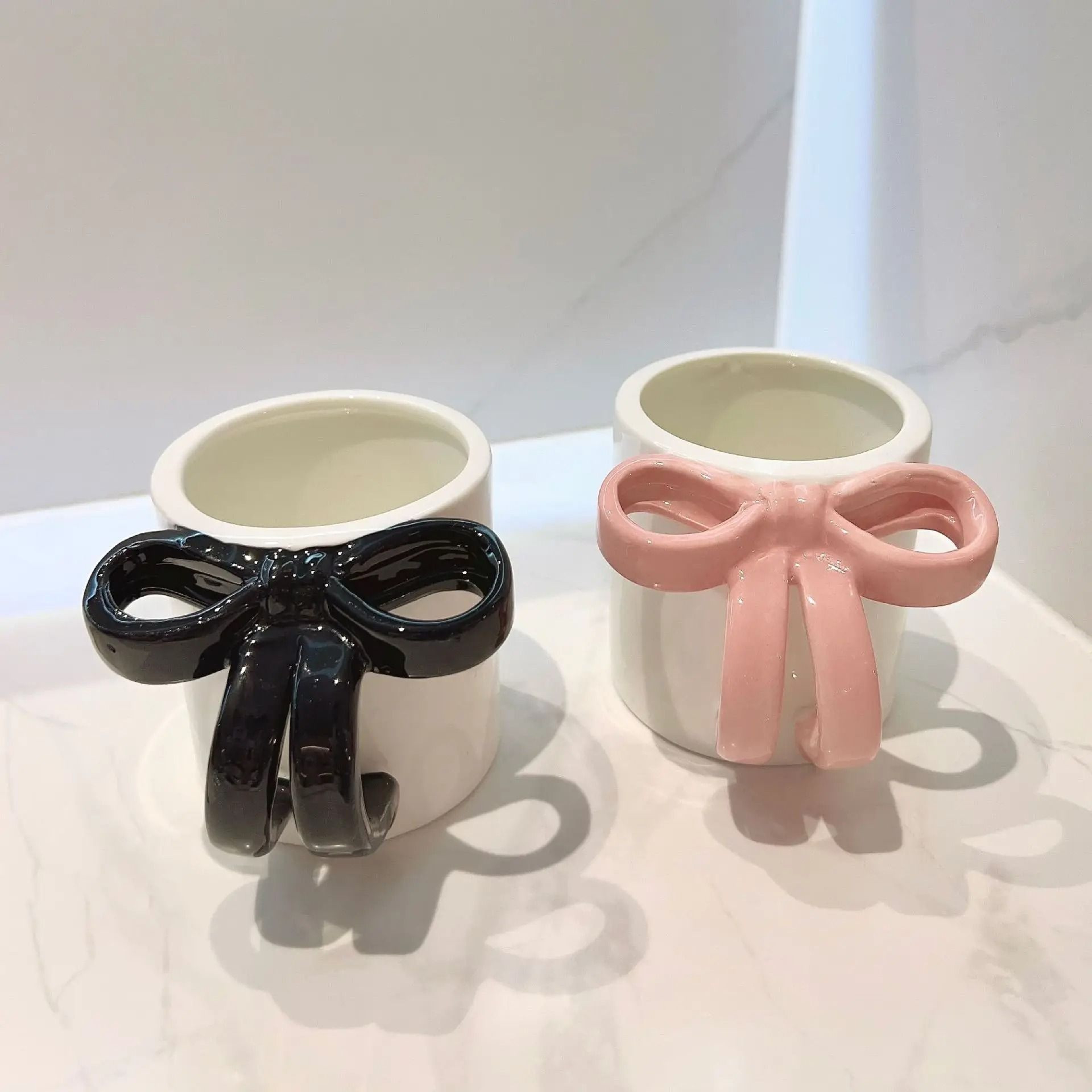 Luxury Ceramic Toothbrush Cup Set Minimalist His And Hers Bathroom Tumbler 4