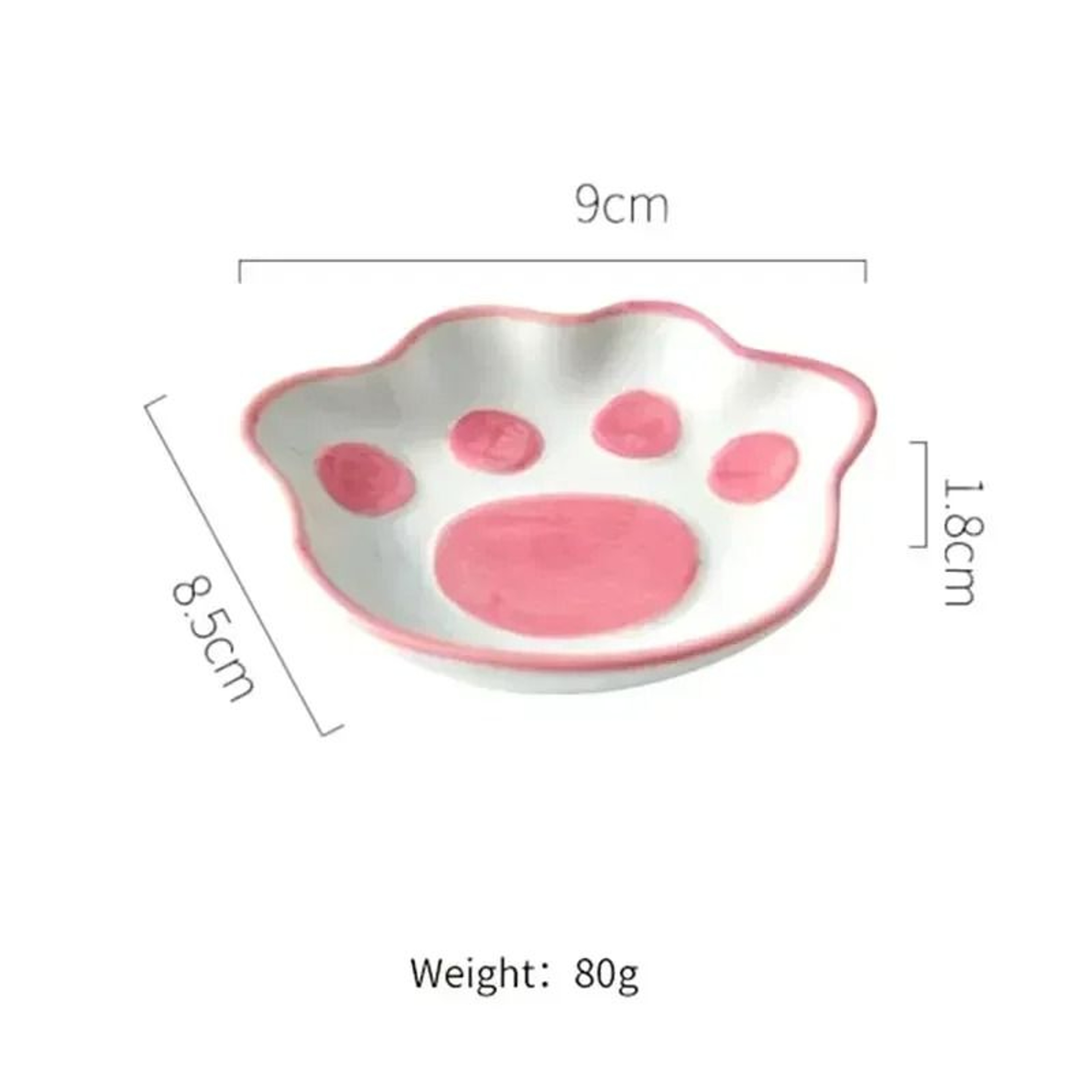 Japanese Cute Cat Paw Ceramic Sauce Dish Cartoon Seasoning Bowl 2