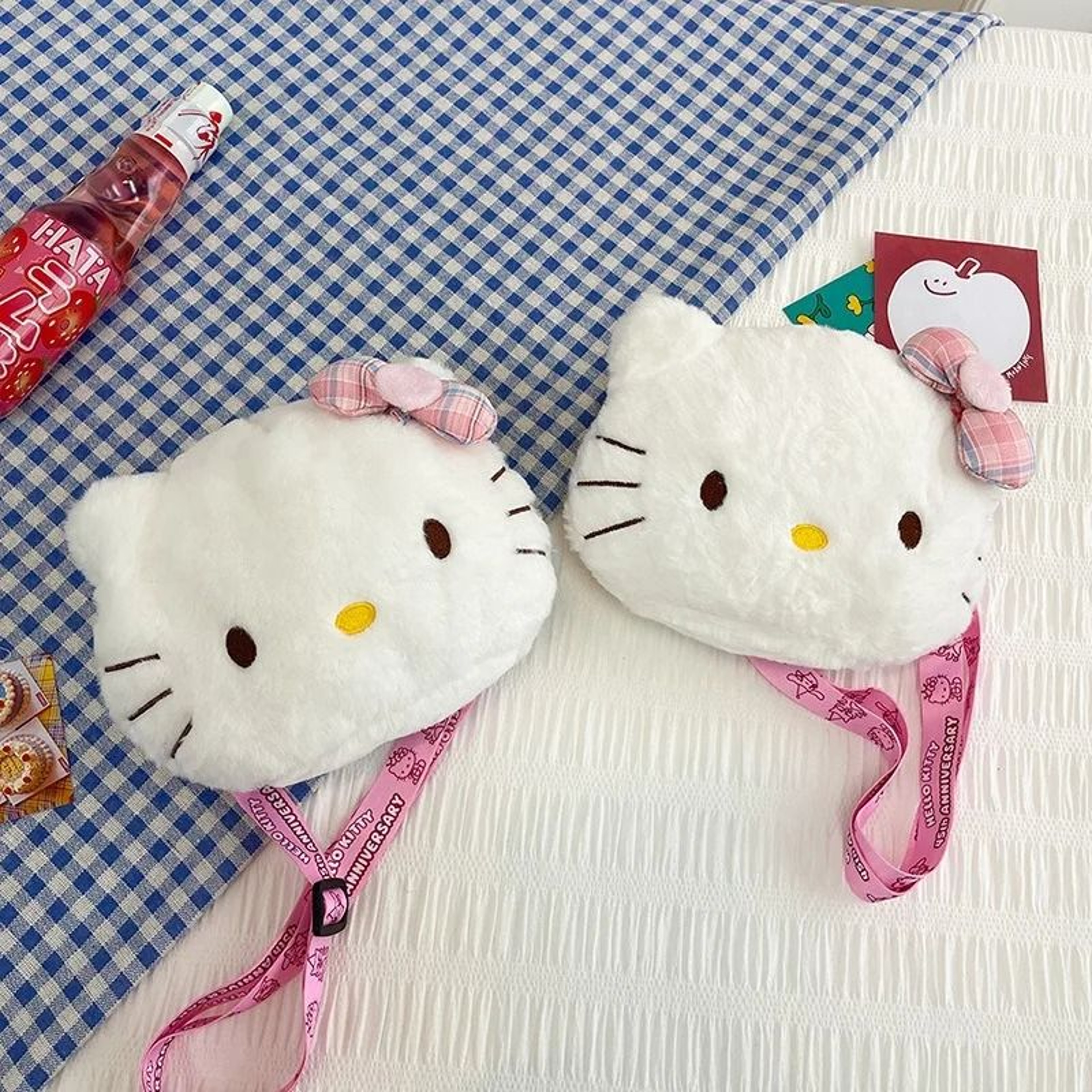 Hello Kitty Plush Crossbody Bag Kawaii Bow Shoulder Purse 4
