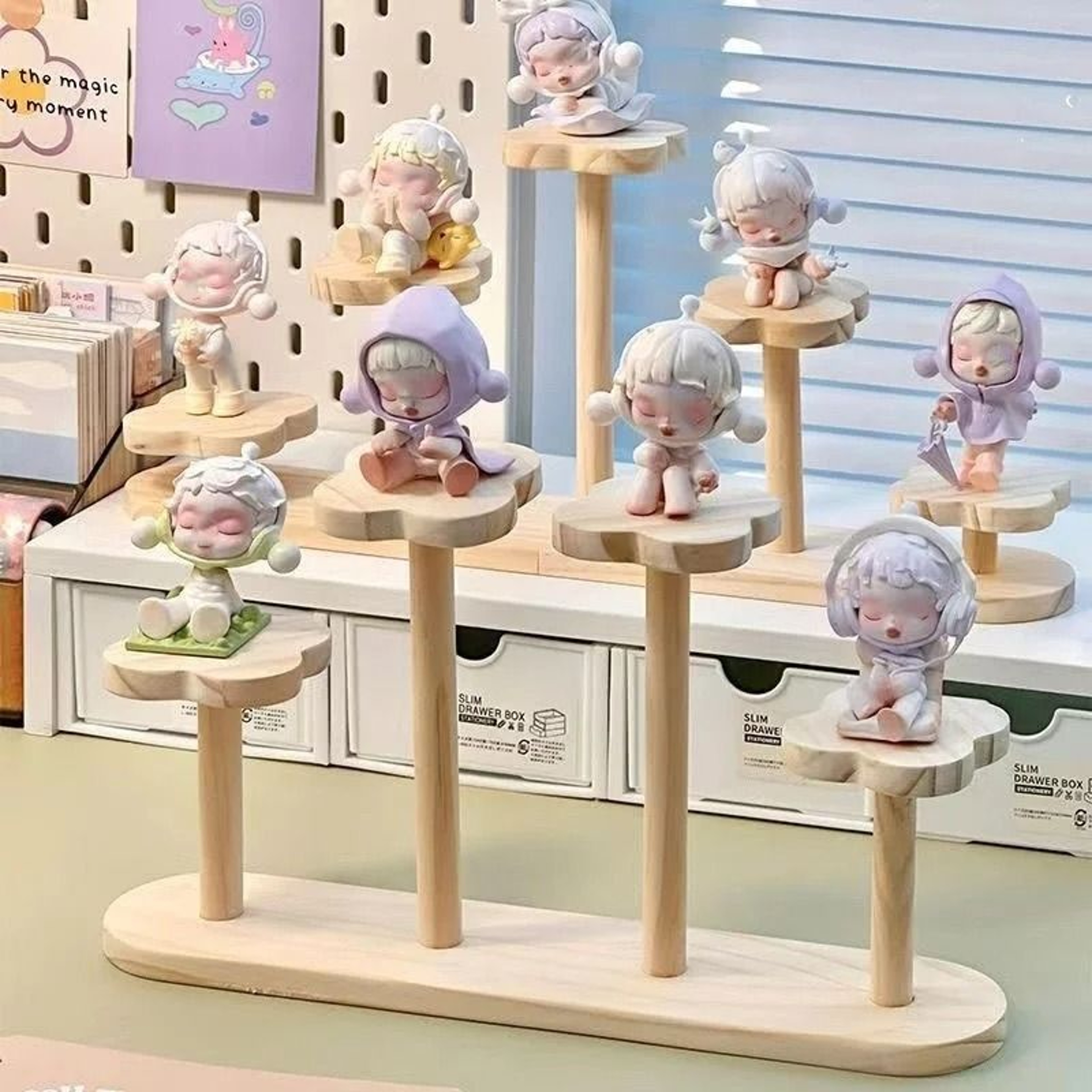 3 Tier Wooden Display Riser Stand Perfume And Collectible Shelf 7