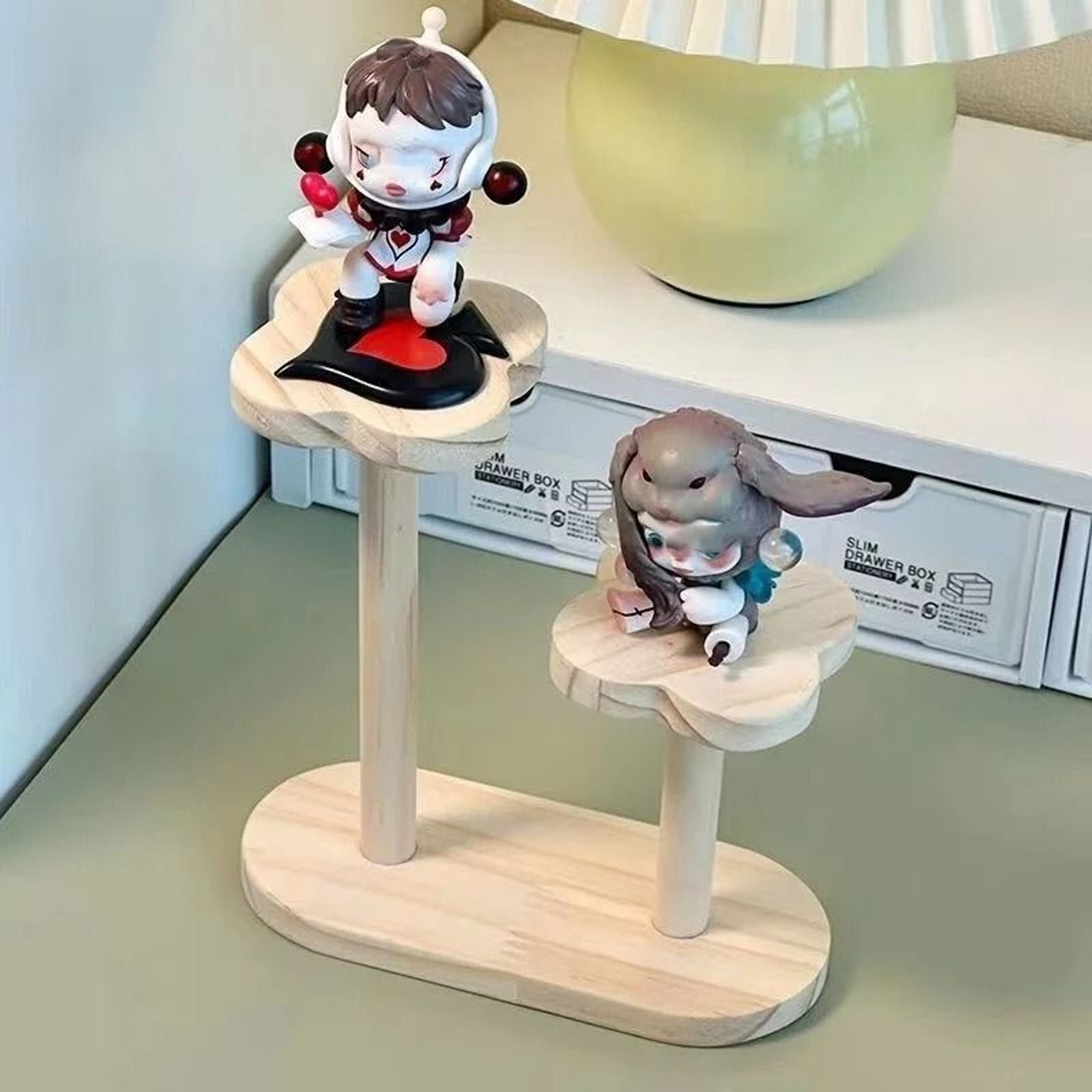 3 Tier Wooden Display Riser Stand Perfume And Collectible Shelf 5