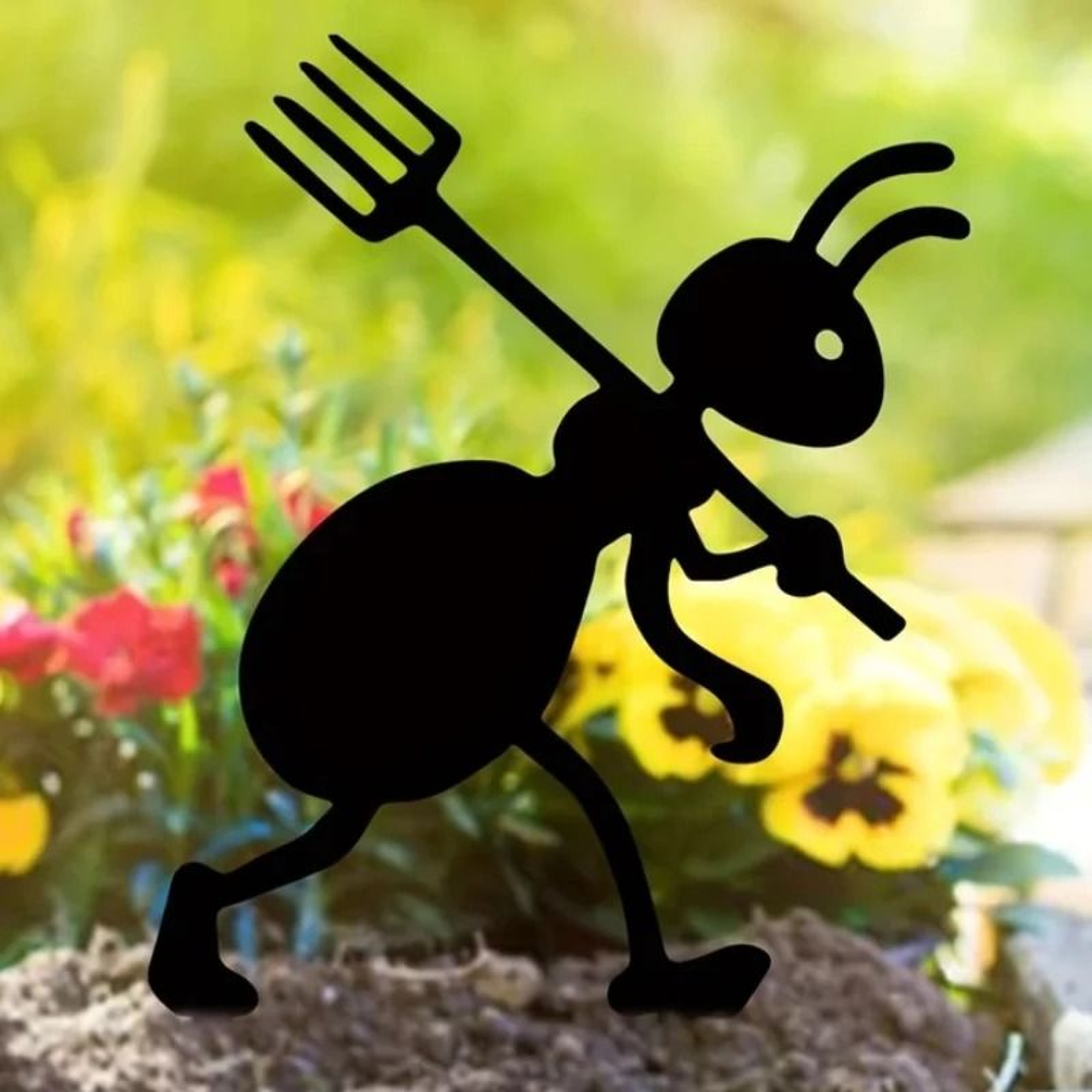 Metal Garden Ant Lawn Stakes Decorative Outdoor Ant Garden Decor 14