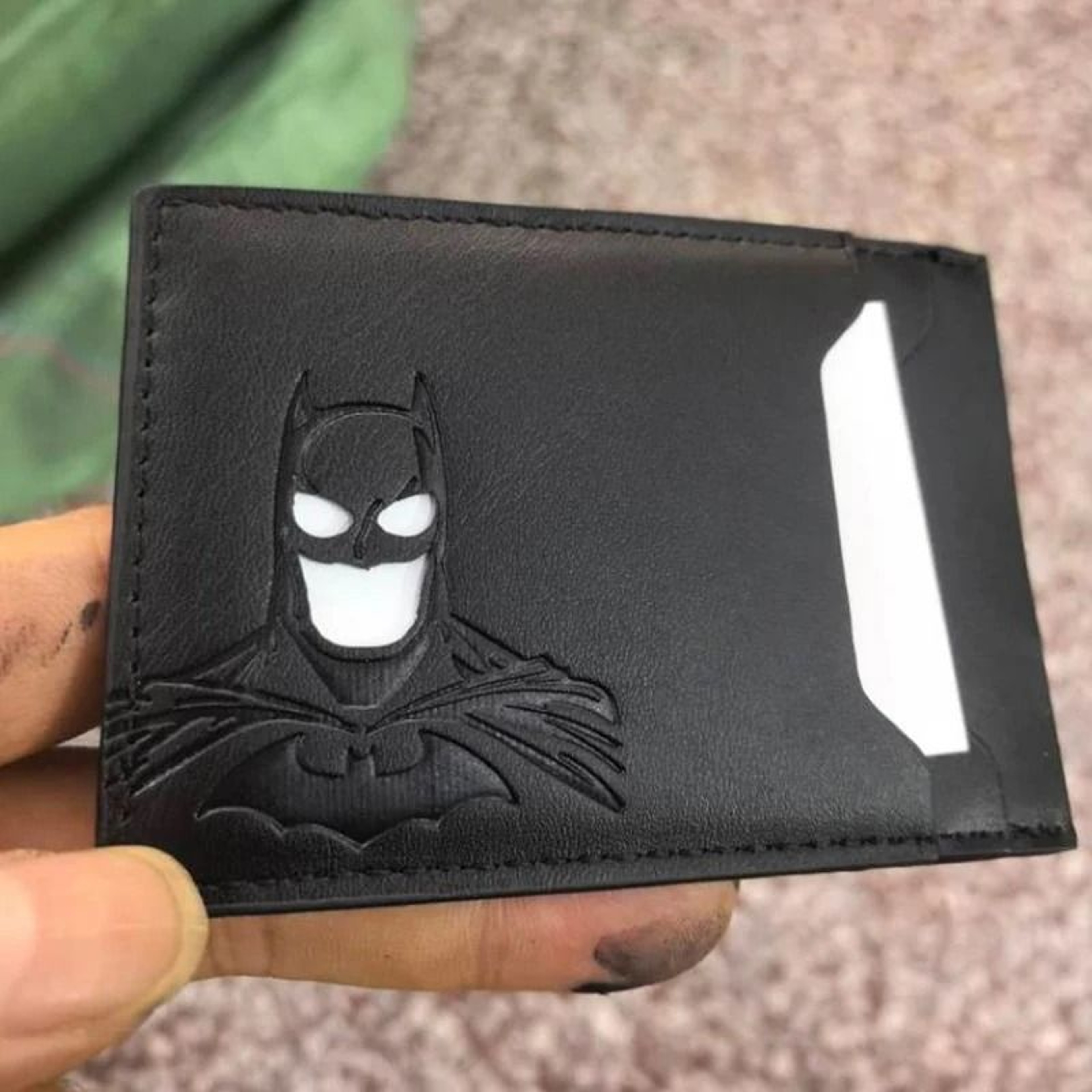 HeroMask Leather Card Holder Wallet Superhero Mask ID Card Wallet 5