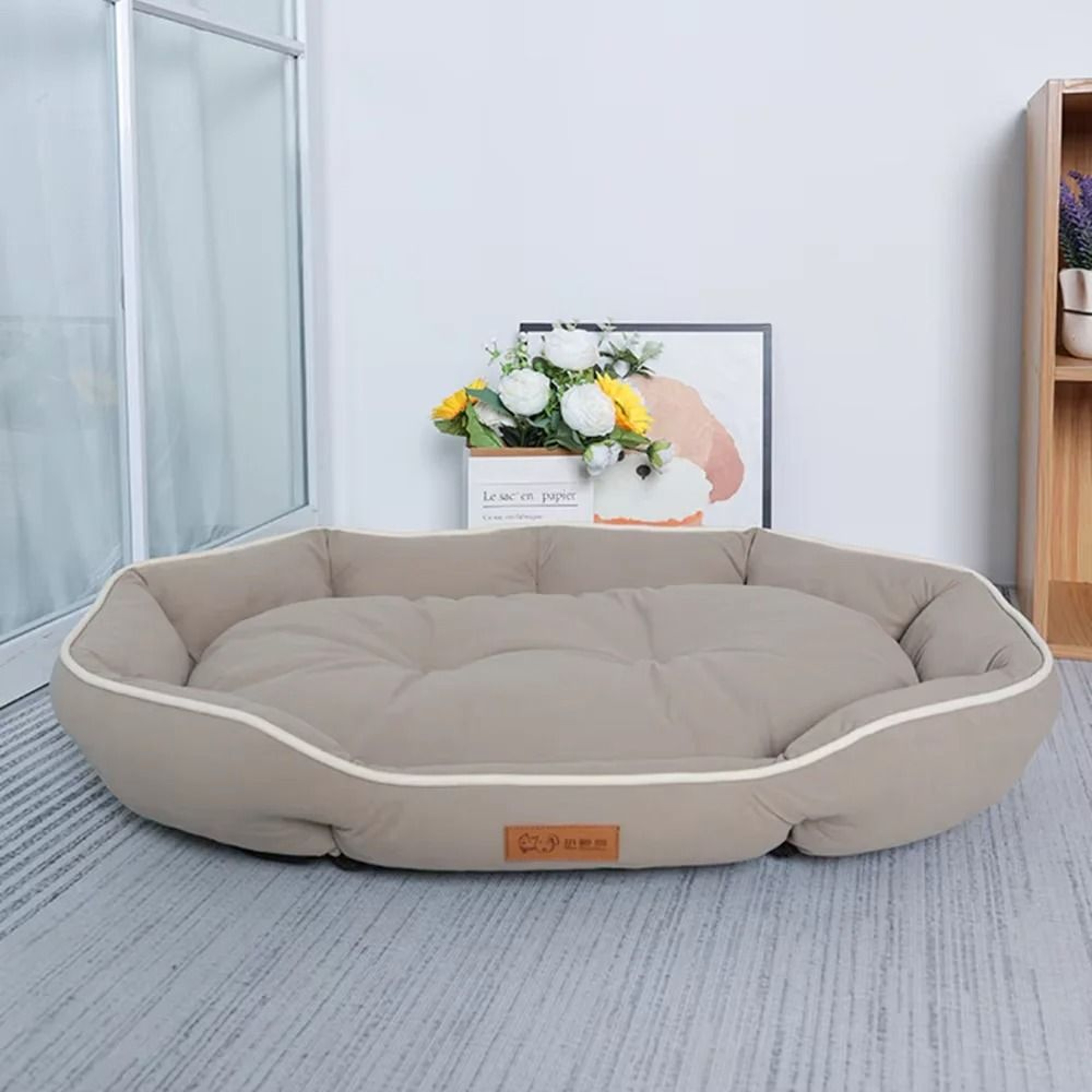 Luxury Large Dog Bed Sofa Cozy Plush Pet Sofa Bed For Dogs And Cats 1