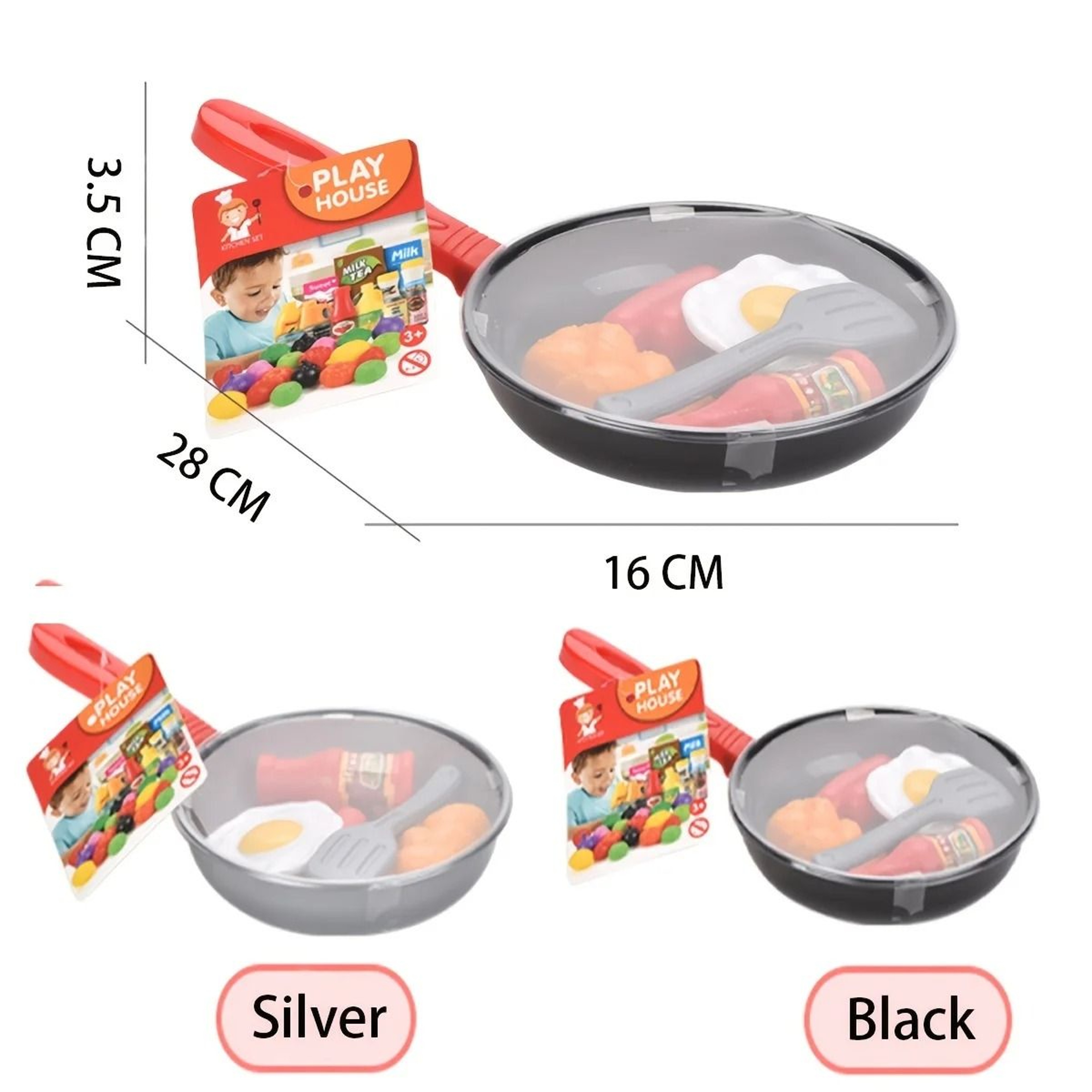 Montessori Wooden Kitchen Pretend Play Set Toddler Cooking Toy With Plates And Dishes 3