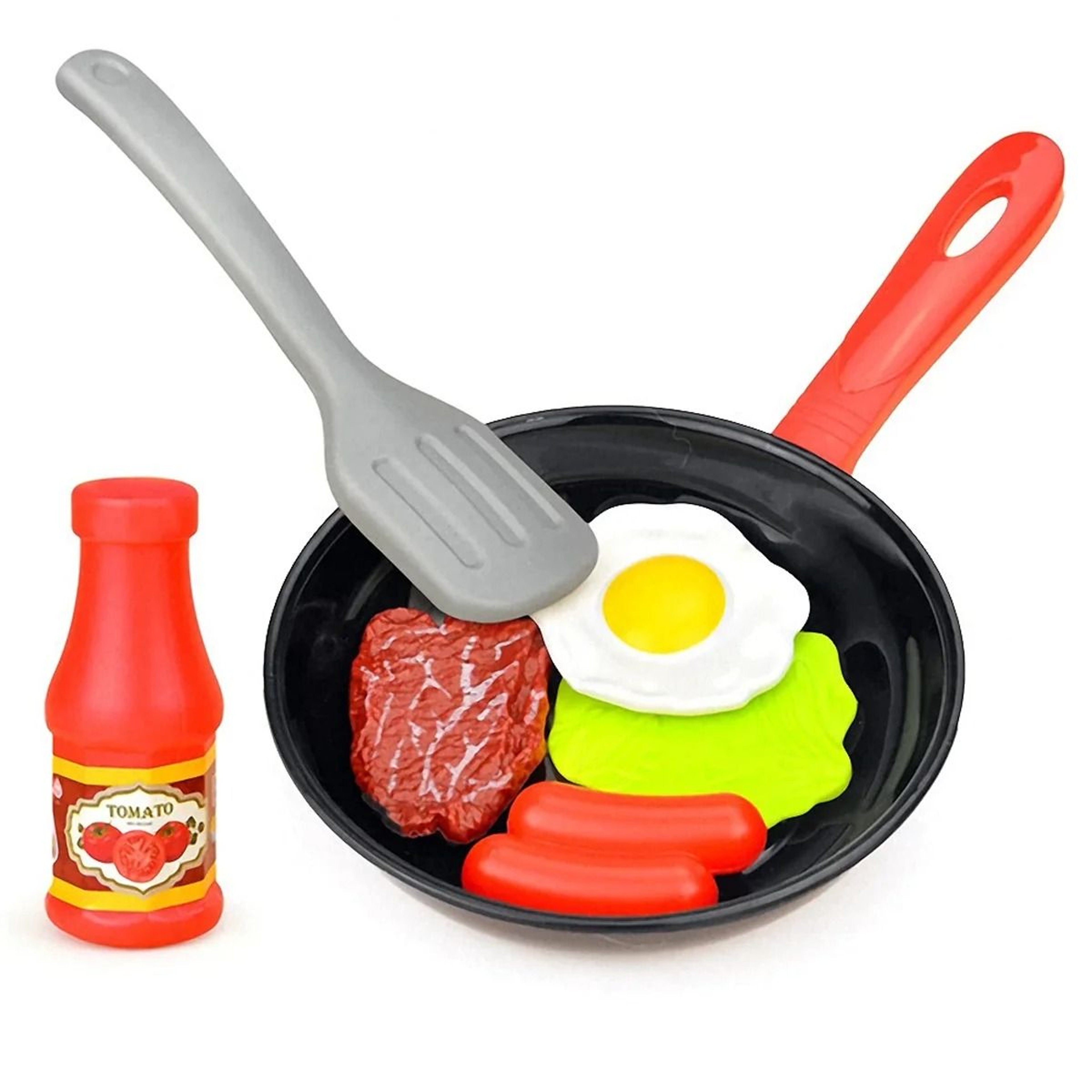 Montessori Wooden Kitchen Pretend Play Set Toddler Cooking Toy With Plates And Dishes 4