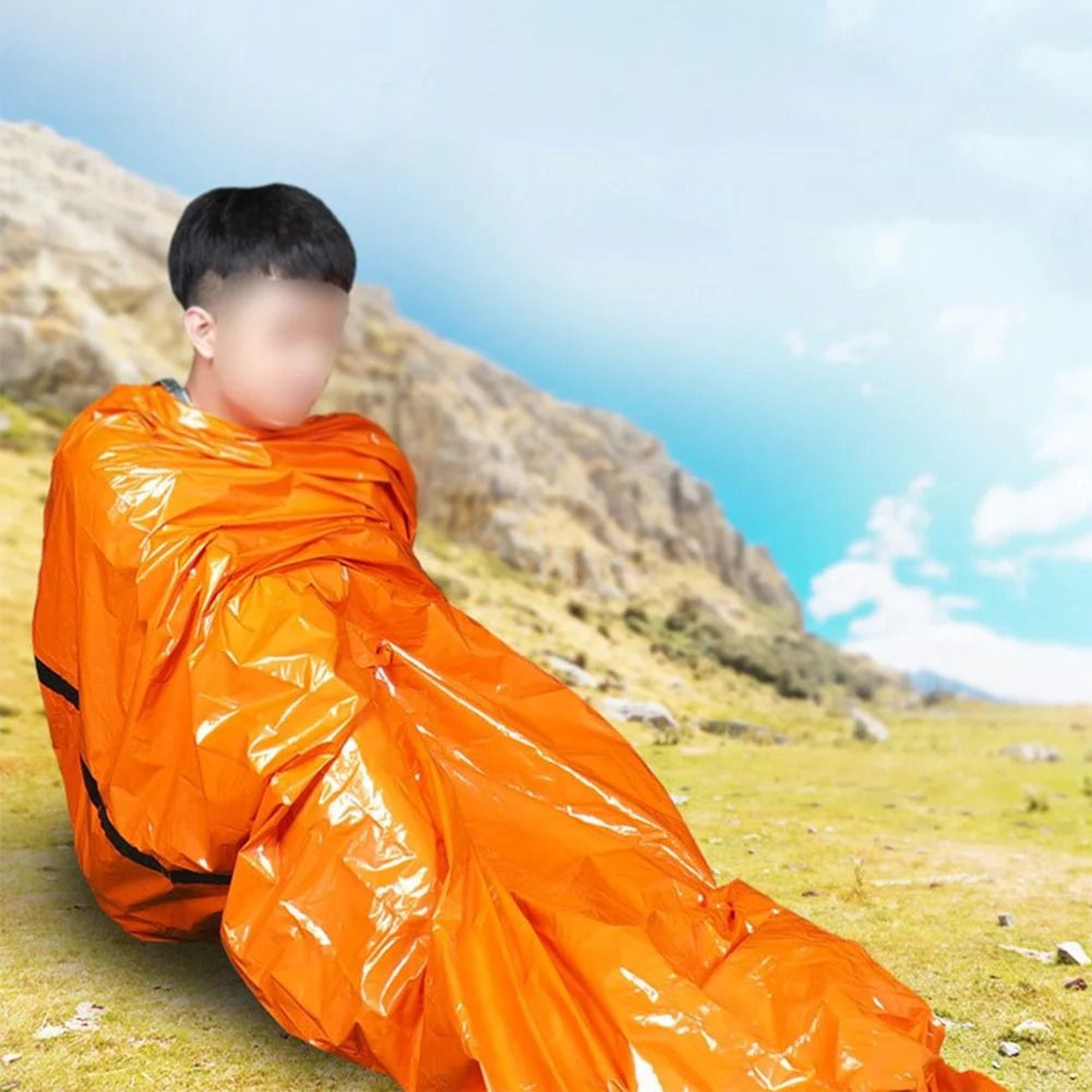 Portable Emergency Survival Sleeping Bag Waterproof Thermal Emergency Blanket Camping Safety Sleepi 5