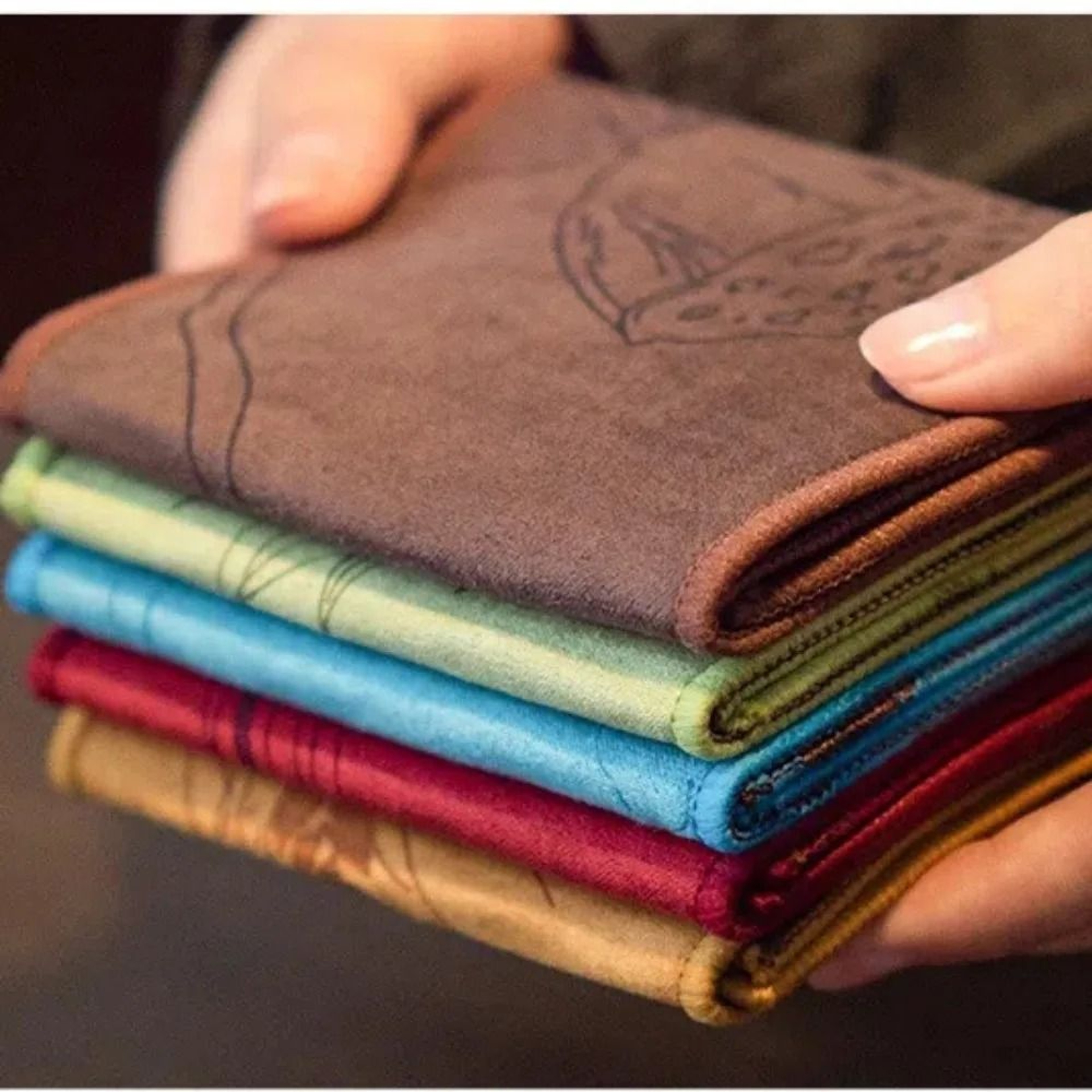 Thick Absorbent Cotton Tea Towel Decorative Tea Ceremony Cloth Painted Tea Napkin 11