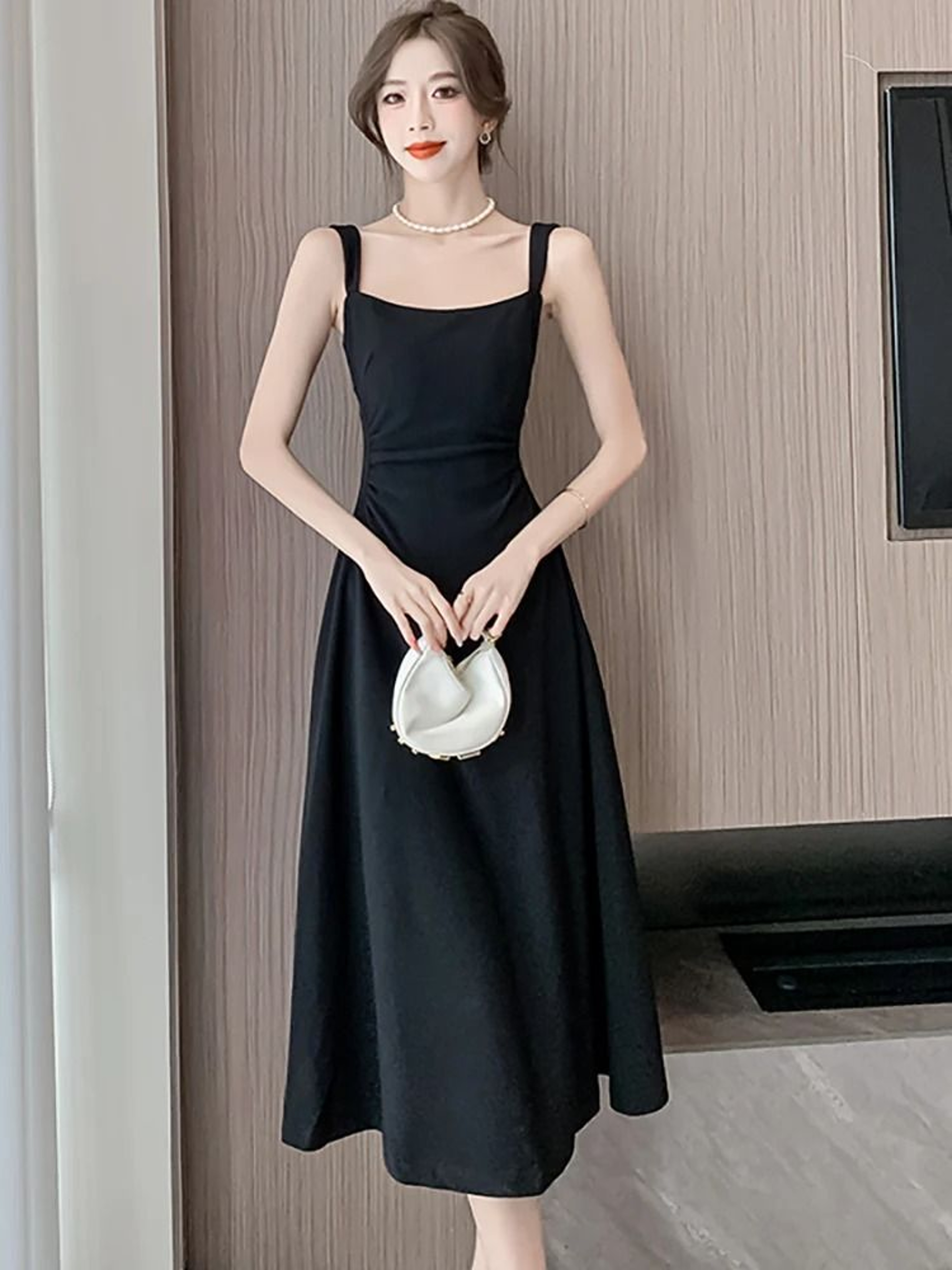 Elegant Square Neck Maxi Dress Womens Summer Party Dress Sleeveless Vintage Style Long Dress 6