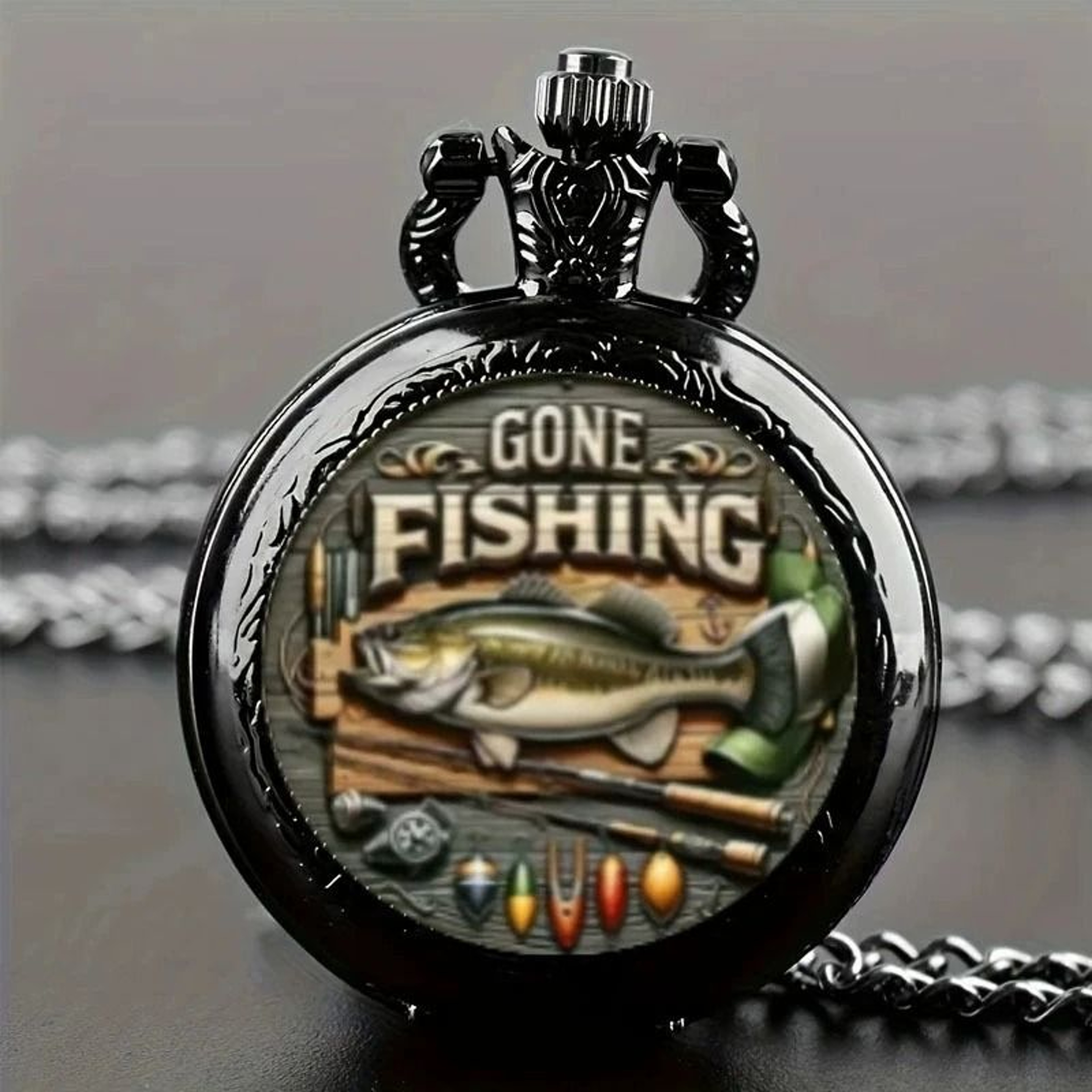 Retro Dragon Pocket Watch Quartz Vintage Antique Style Pendant Watch 11