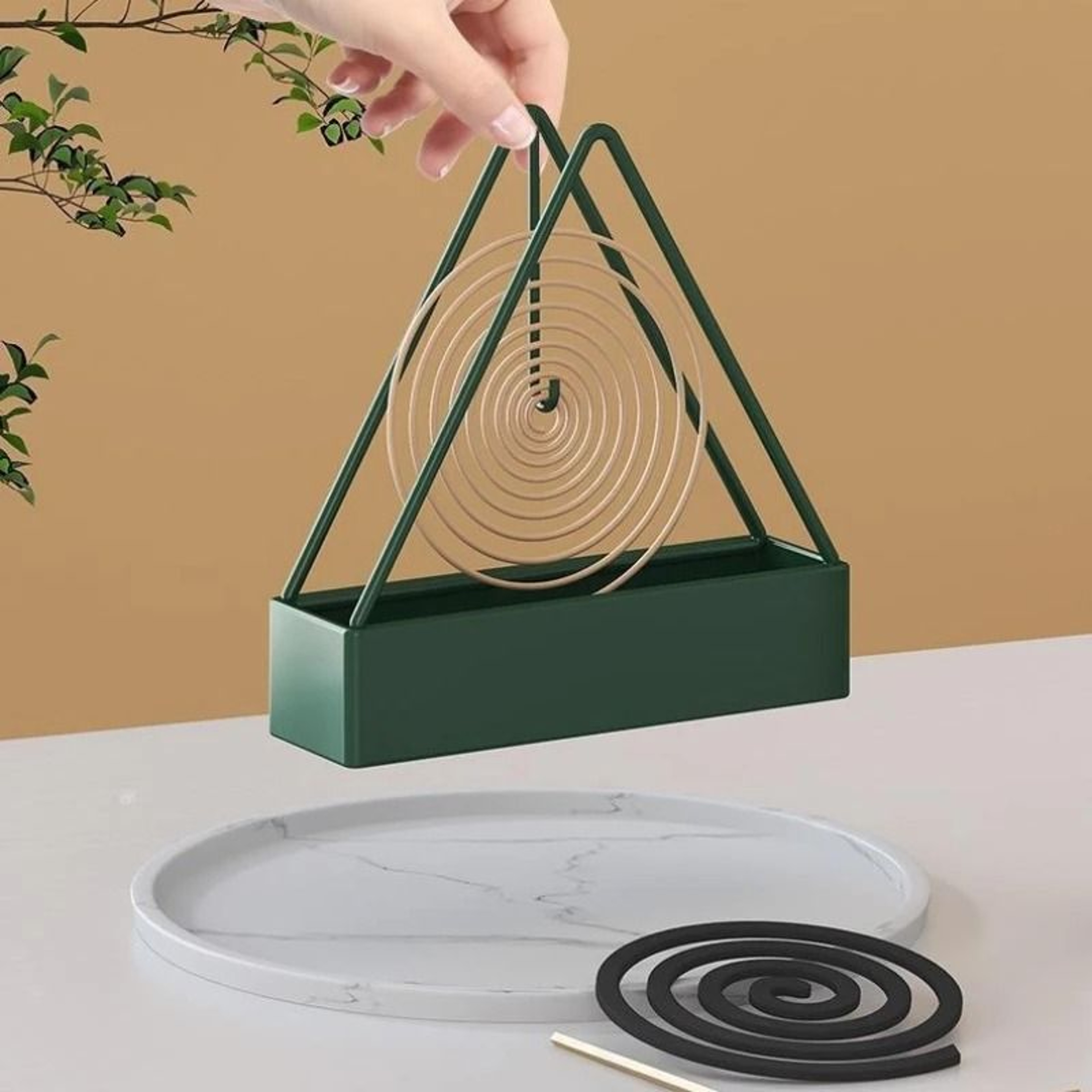 Mosquito Coil Holder Plastic Incense Burner Rack Indoor Outdoor Repellent Stand 6