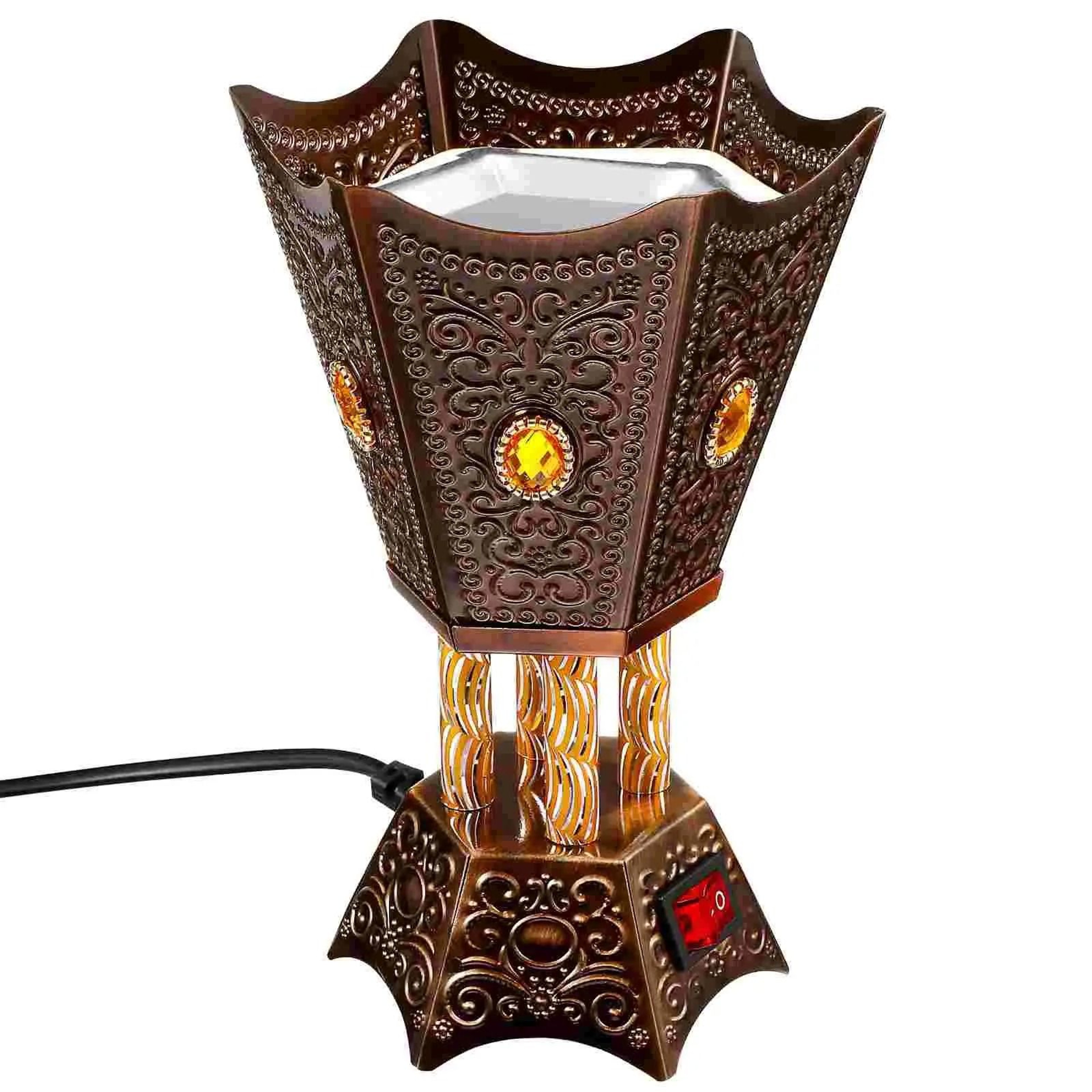 Retro Electric Bakhoor Burner Iron Incense Censer With LED Timer 1