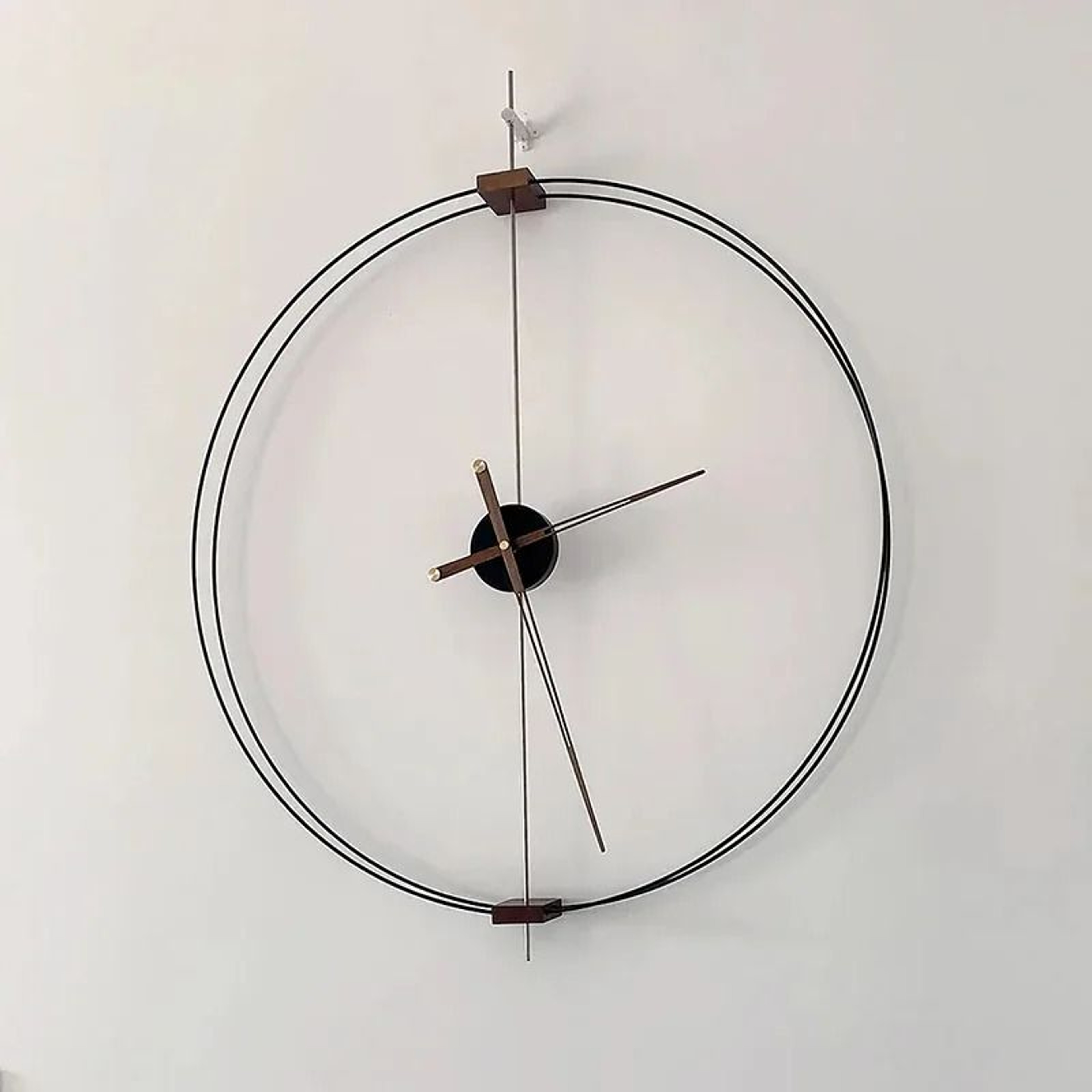 Minimalist Solid Wood Wall Clock Luxury Silent Modern Home Decor 8