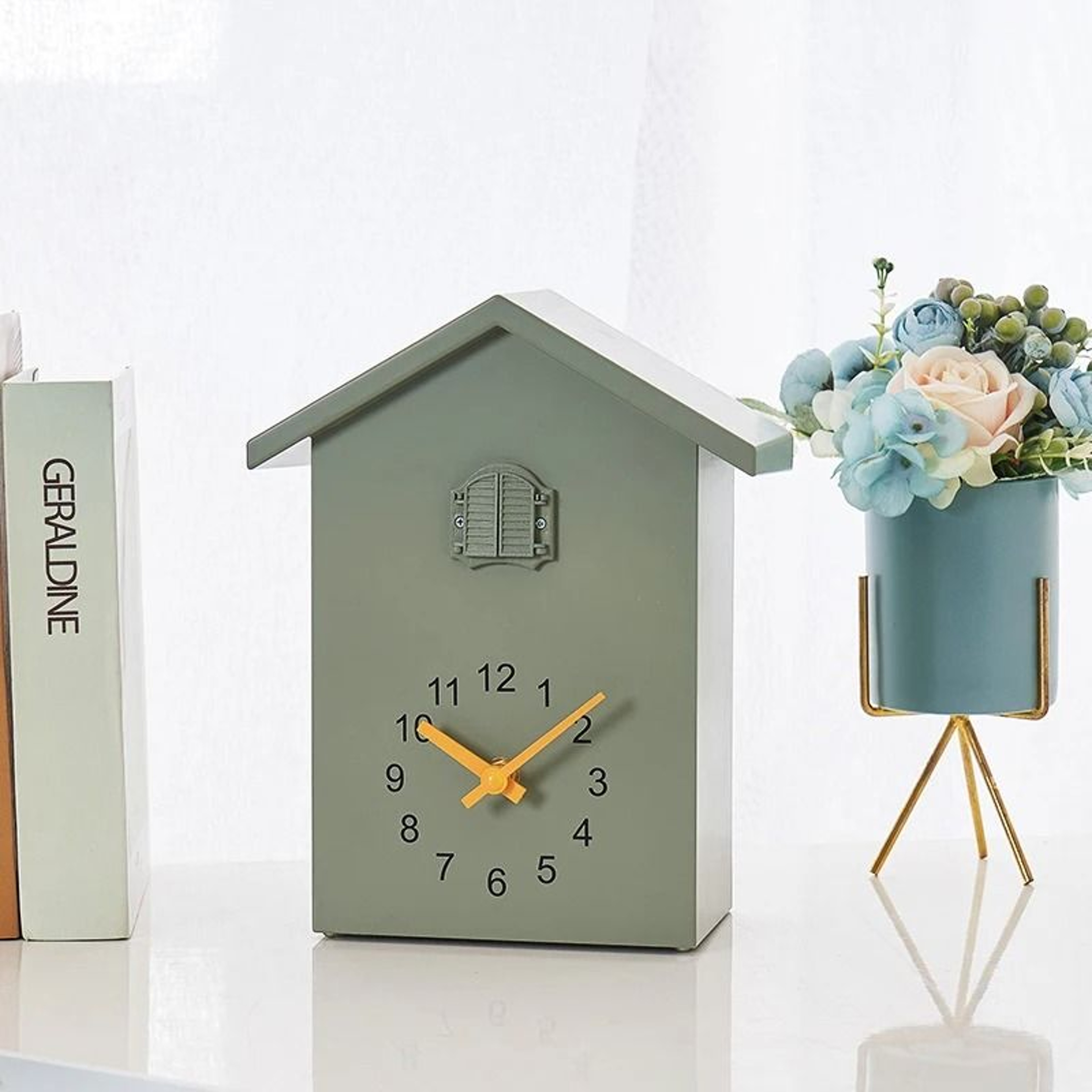 Modern Cuckoo Wall Clock With Silent Pendulum And 24 Hour Display 4