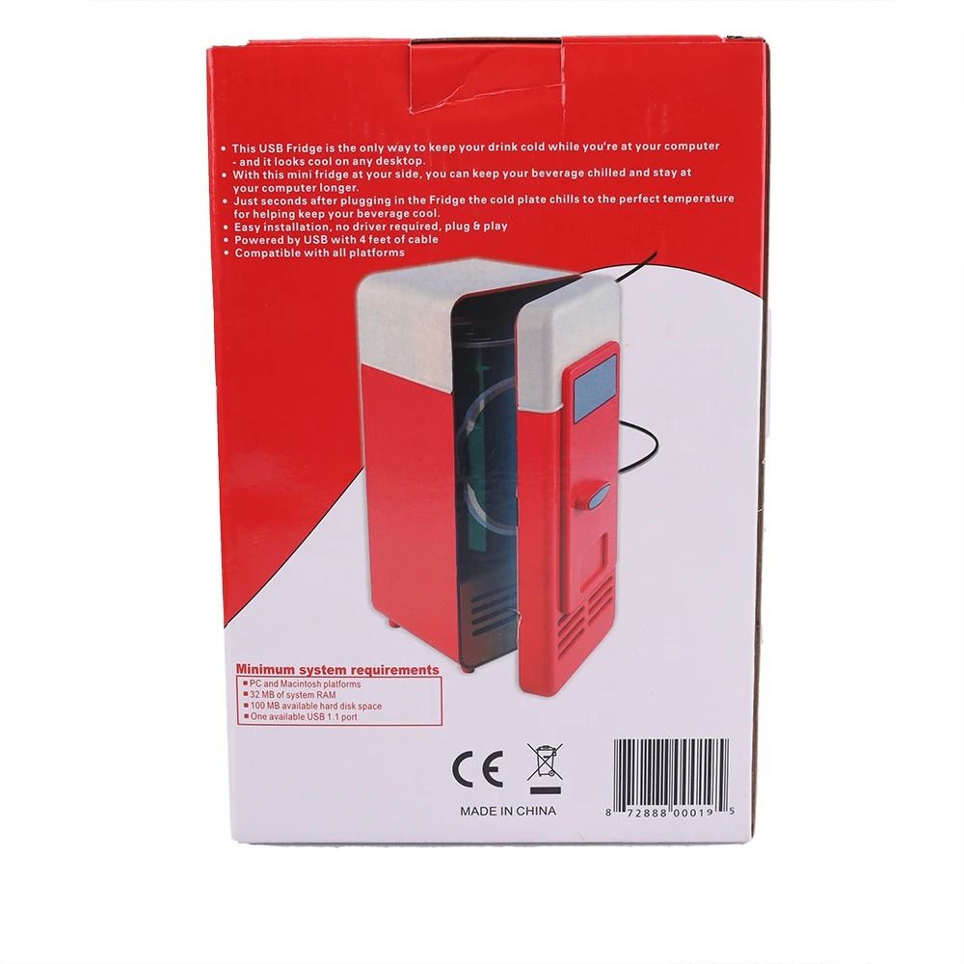 USB Mini Fridge Portable Drink Cooler And Warmer For Desk And Car 4
