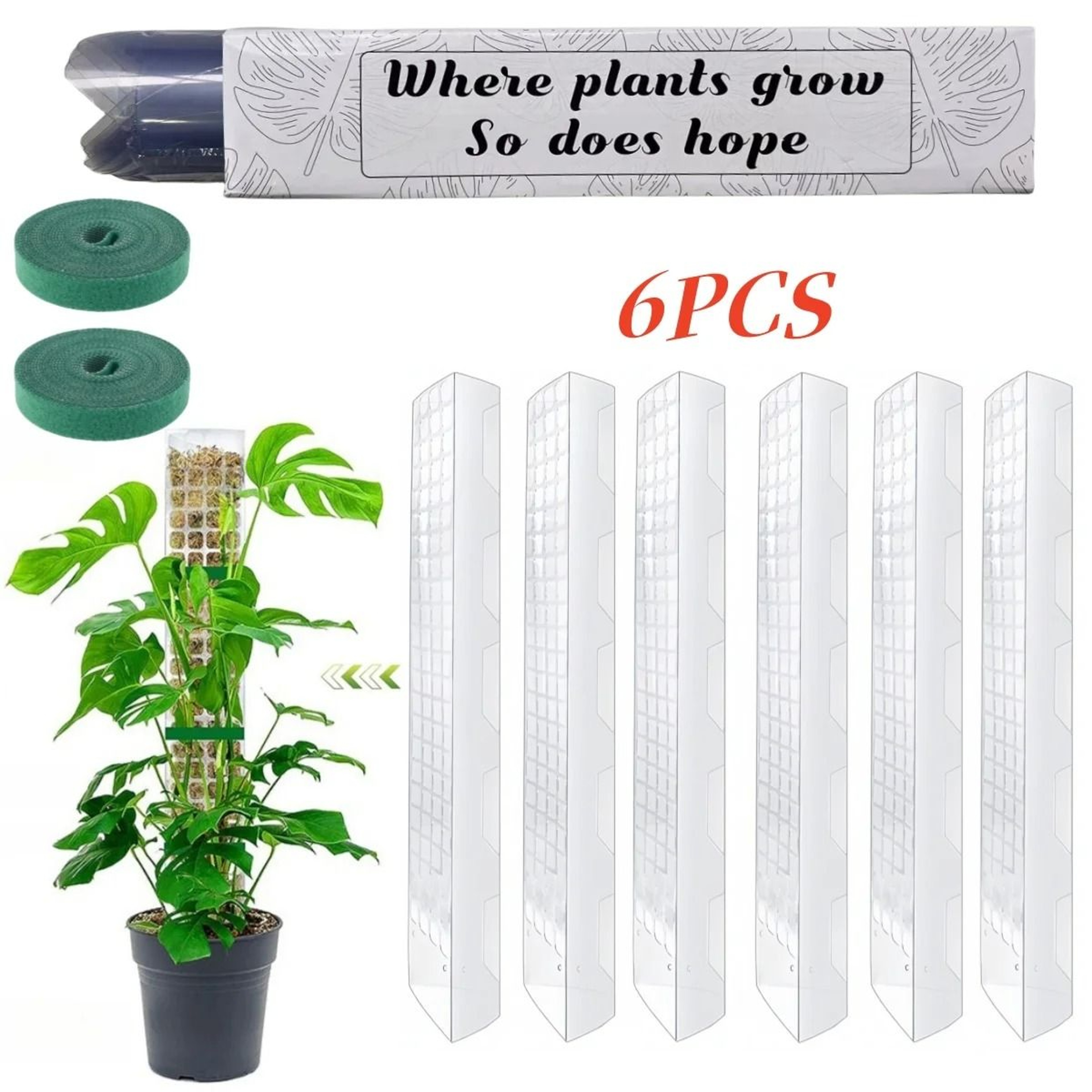 Moss Pole For Plants Indoor Climbing Plant Support Pole Adjustable Moss Stick 3