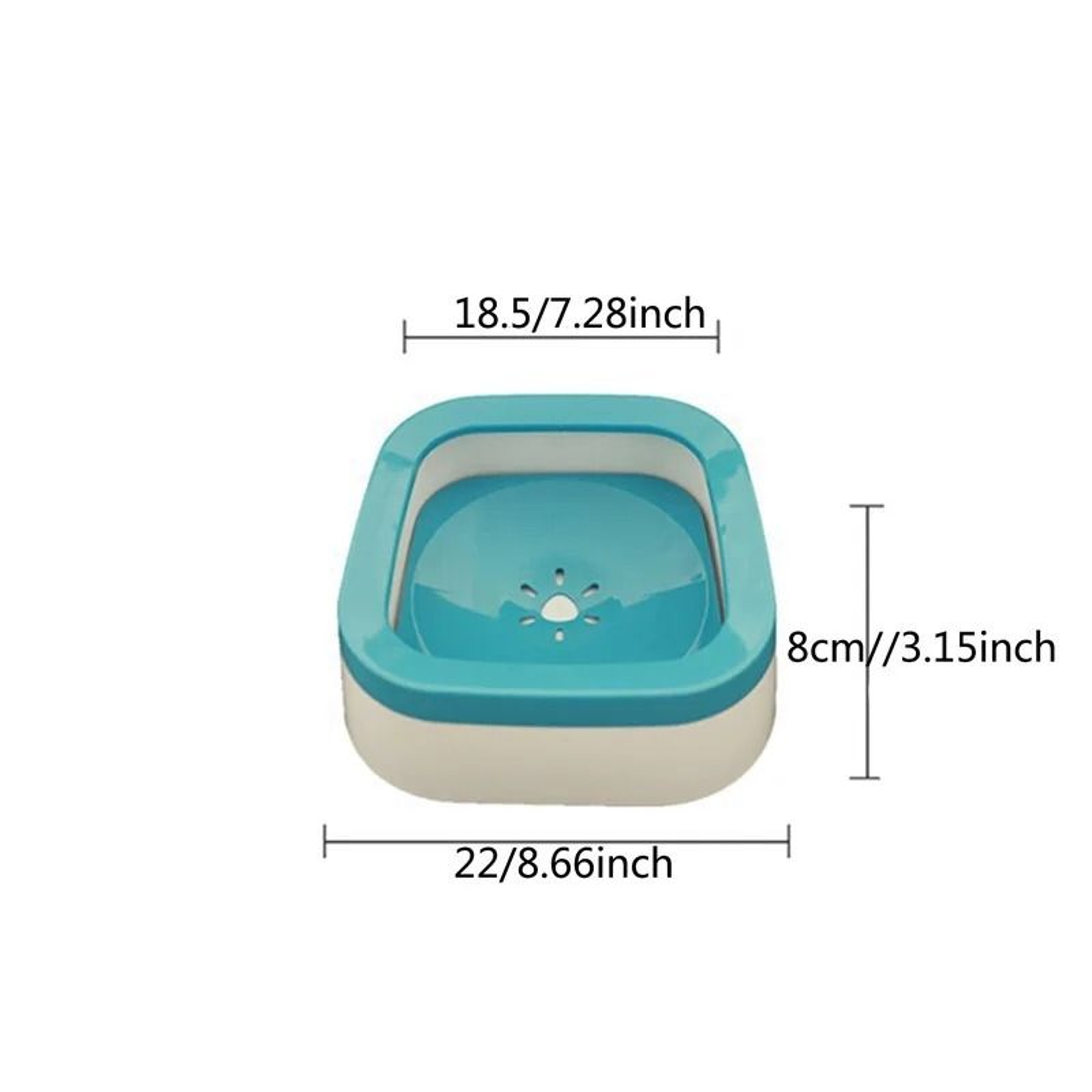 Anti Splash Dog Water Bowl Large Capacity No Spill Pet Waterer 4