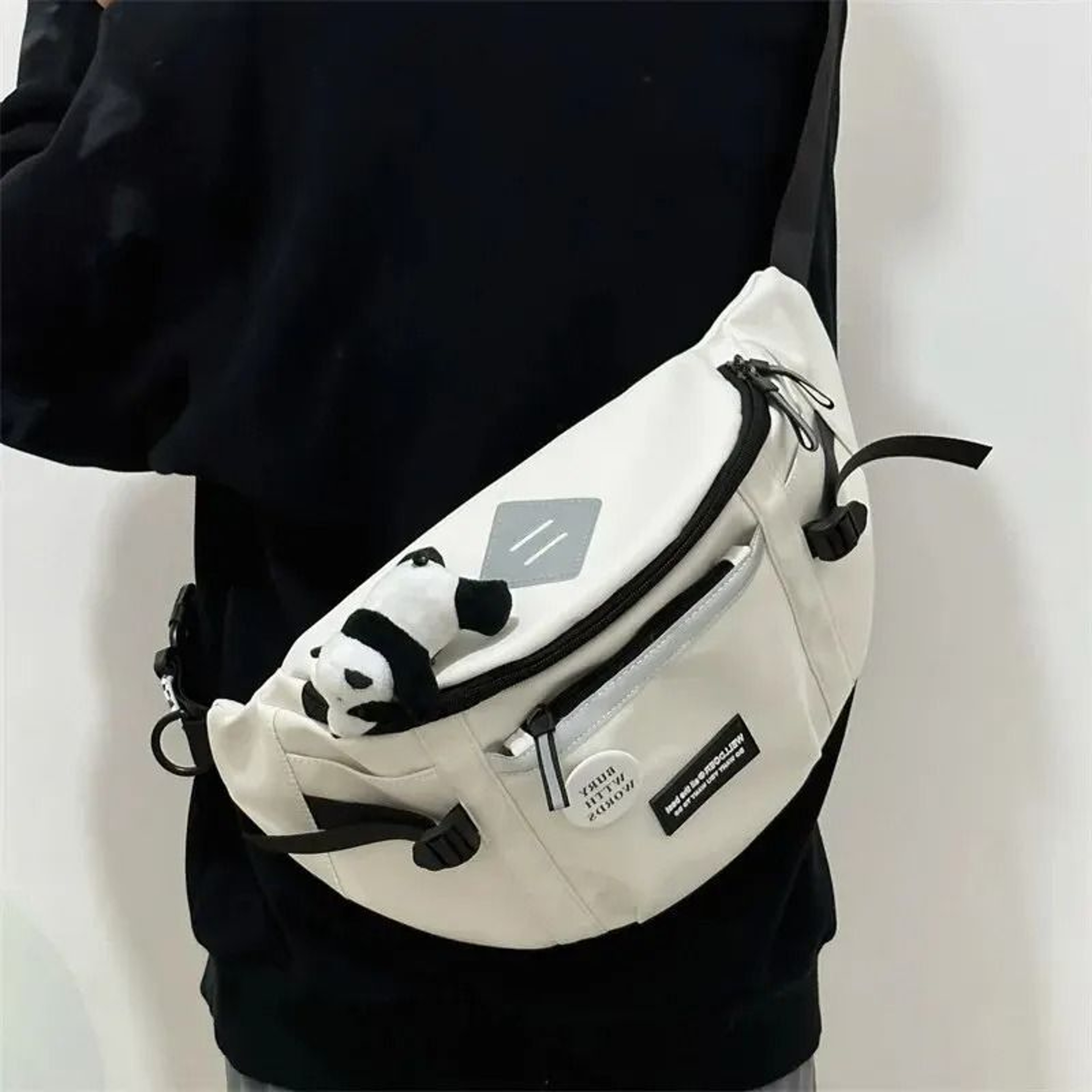 Reflective Chest Bag Harajuku Crossbody Streetwear Unisex Sling Bag 7
