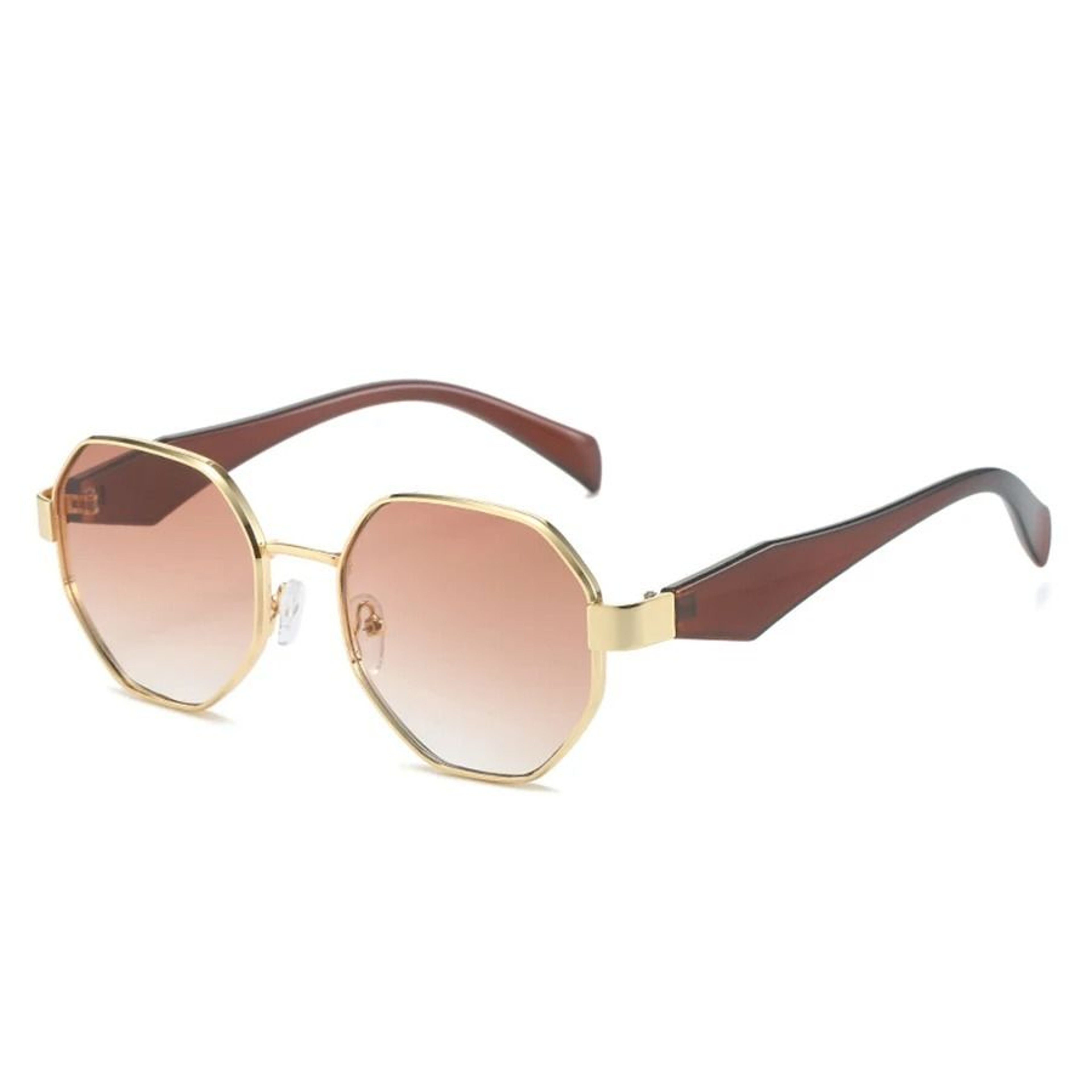 Polygon Sunglasses Retro Metal Frame UV400 Designer Unisex Shades 6