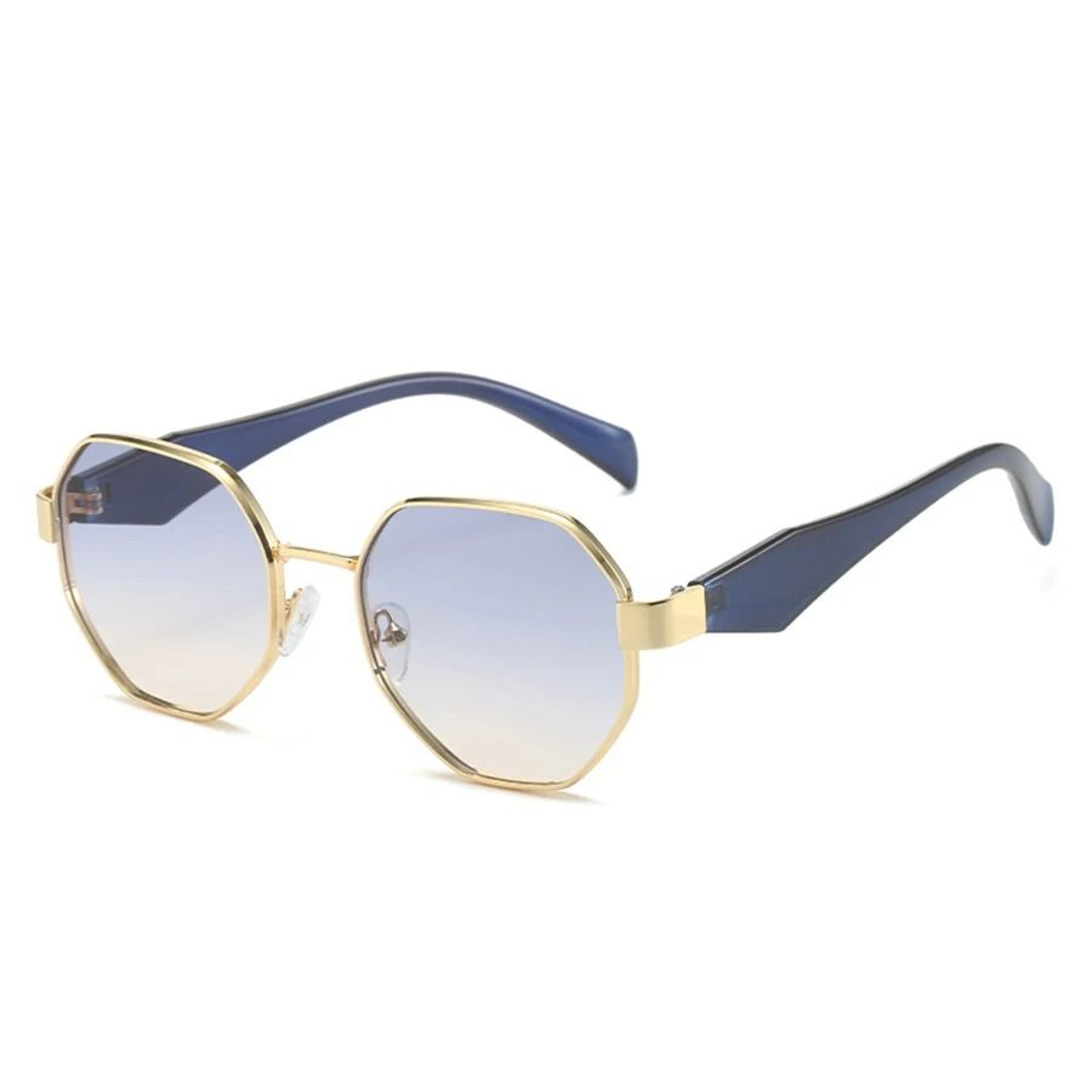 Polygon Sunglasses Retro Metal Frame UV400 Designer Unisex Shades 1