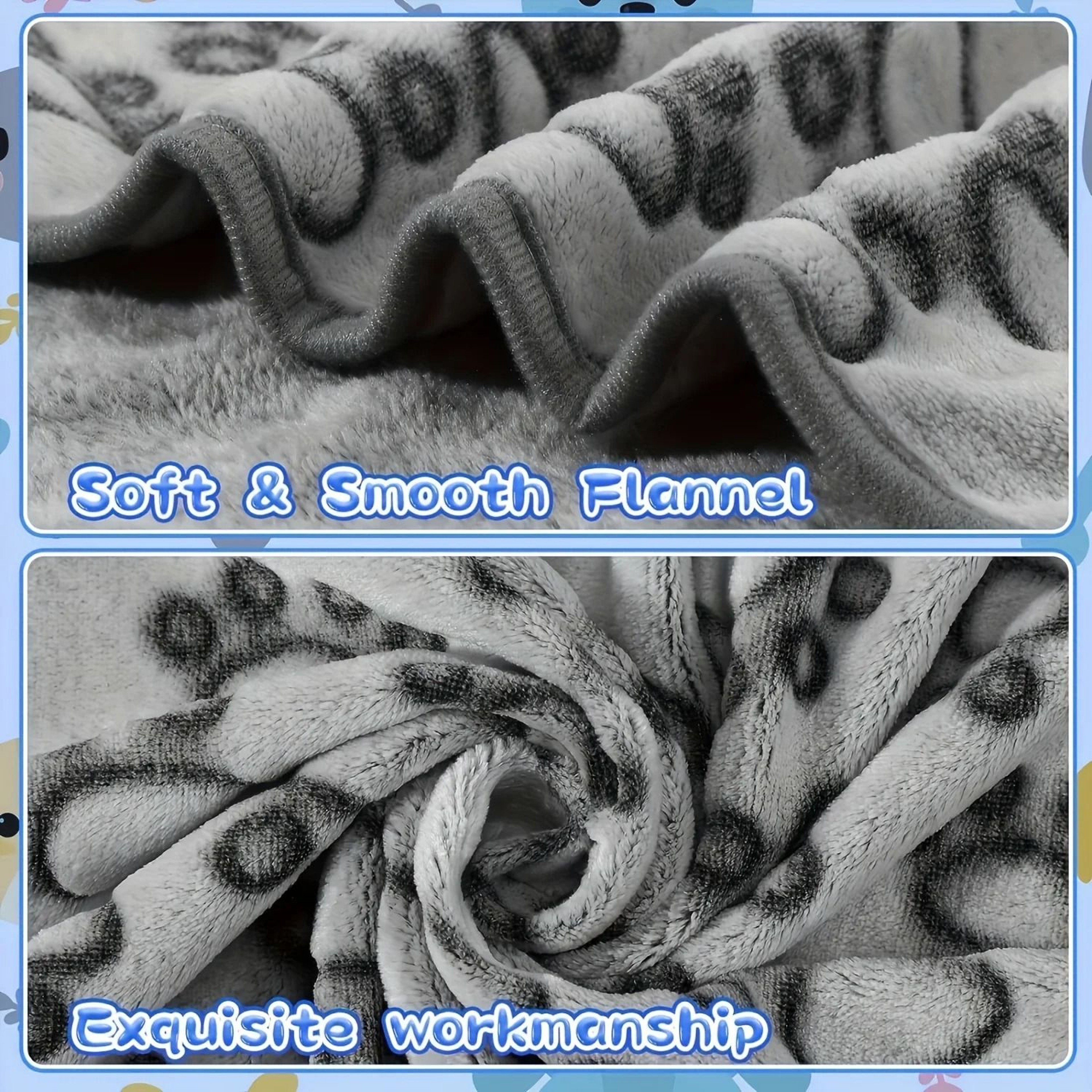 Soft Fluffy Pet Blanket Warm Dog And Cat Blanket Cute Cartoon Pet Mat 4