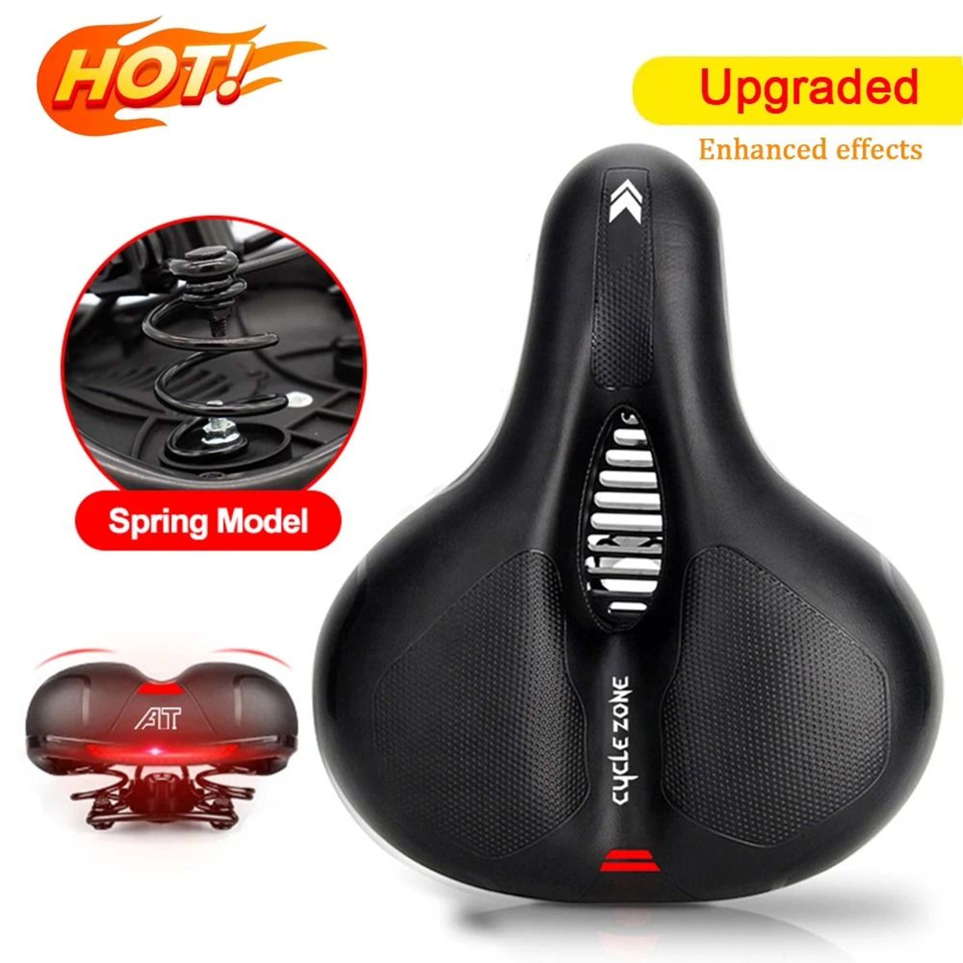 Comfortable Bicycle Saddle Shock Absorbing Breathable Bike Seat For MTB And Road Bikes 4