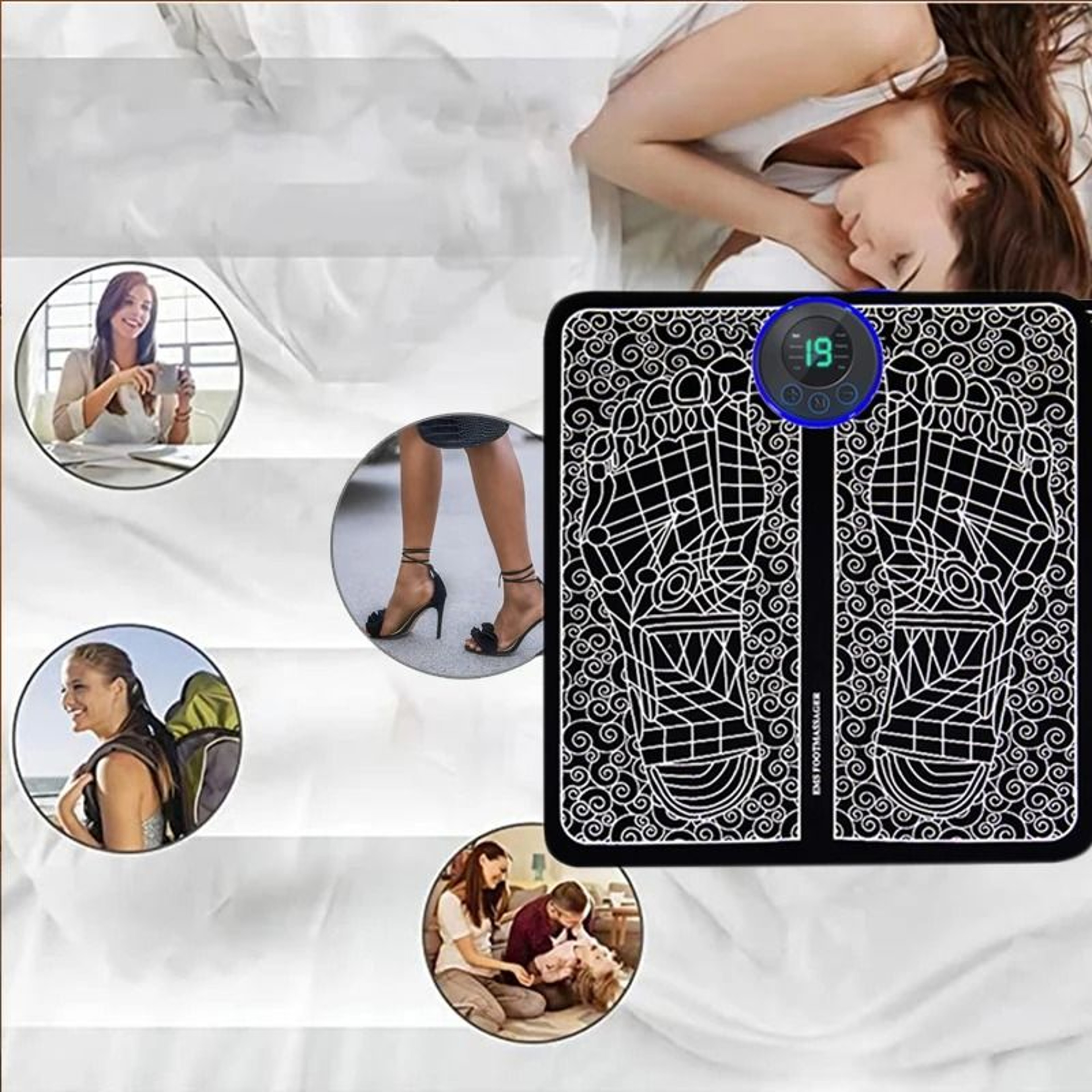 Smart Electric Massage Pen Set For Neck Shoulder And Full Body Relief 4