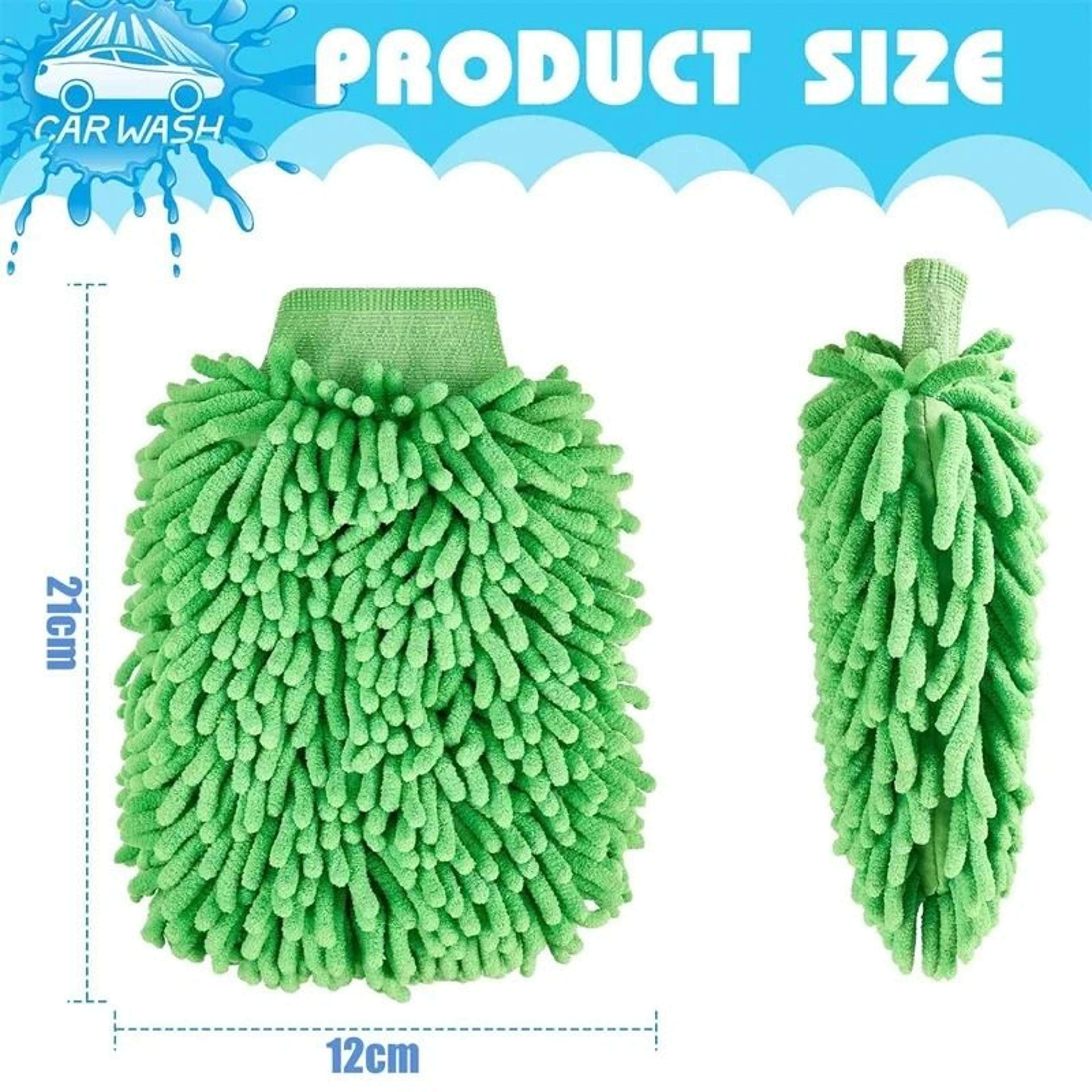 Microfiber Car Wash Glove Scratch Free Ultra Absorbent Car Cleaning Mitt 1