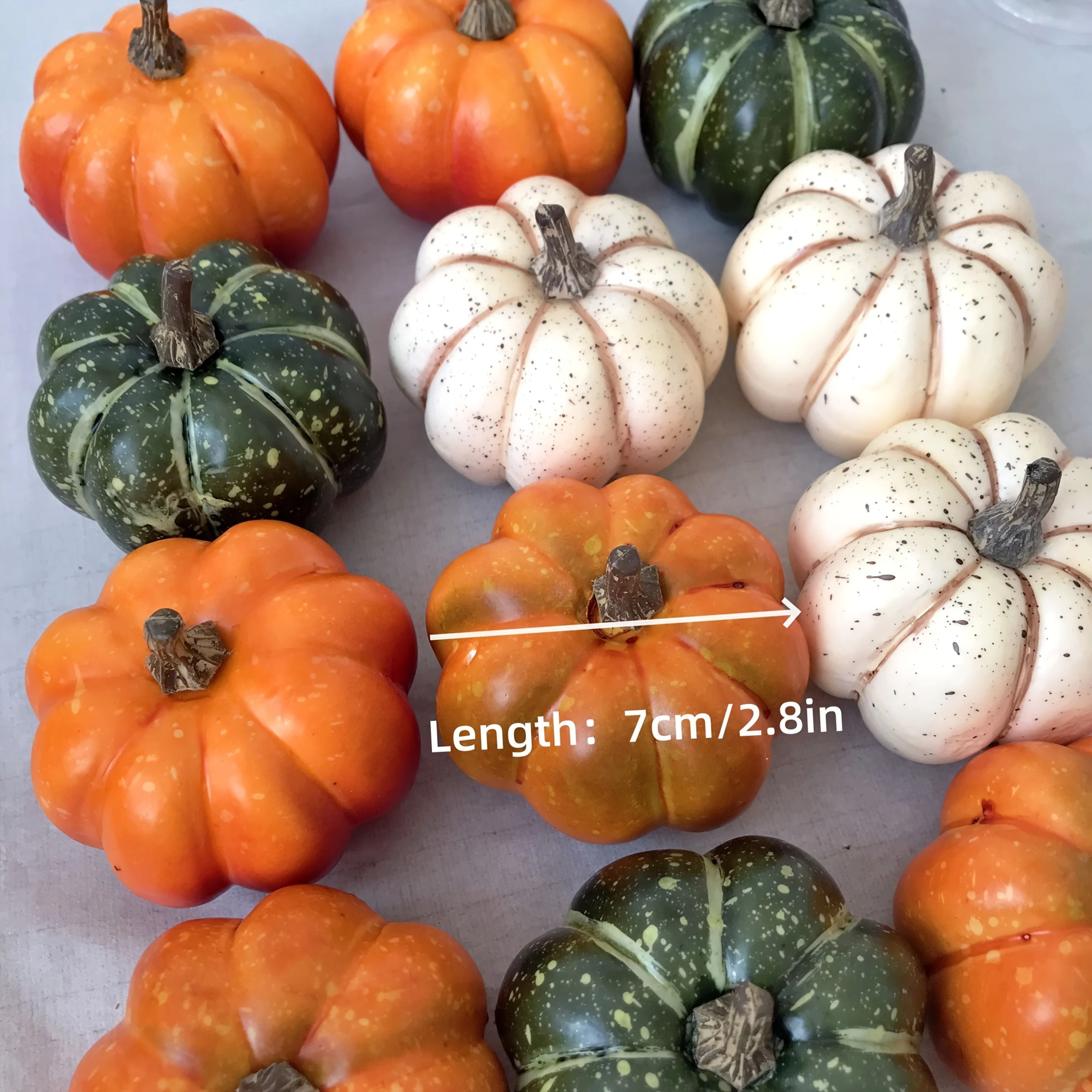 9 Piece Artificial Pumpkin Decor Set For Fall Harvest And Halloween Decorations 2