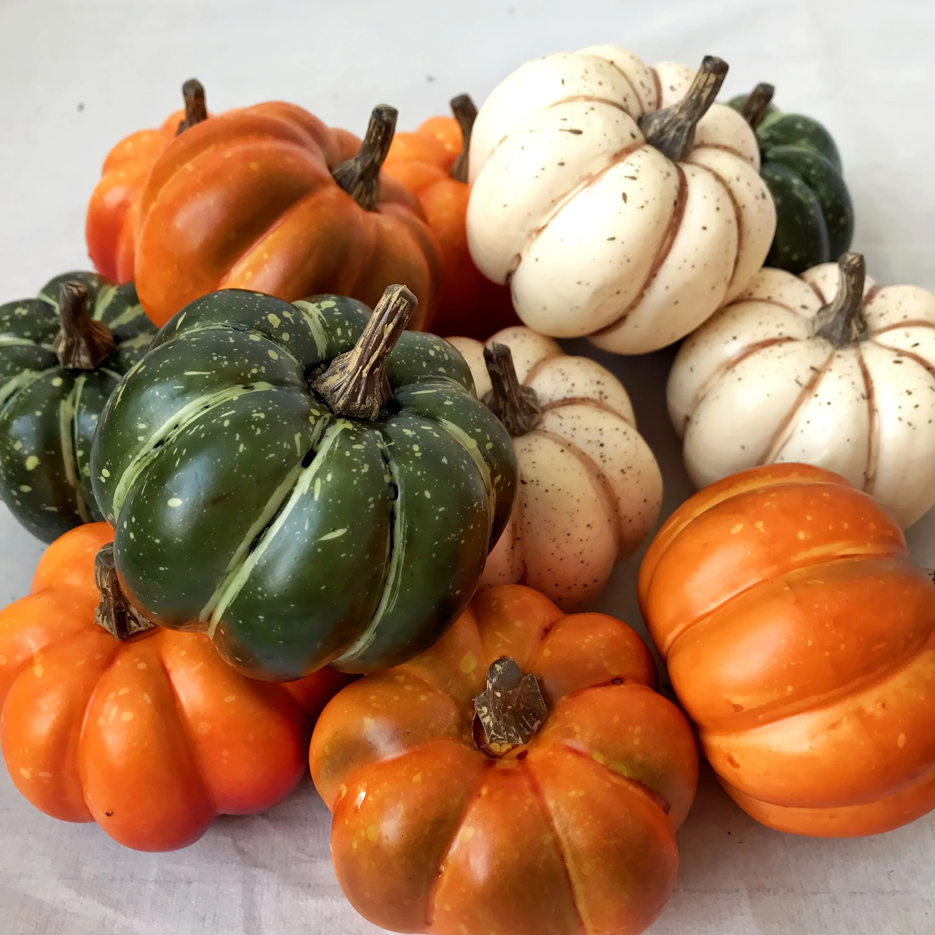 9 Piece Artificial Pumpkin Decor Set For Fall Harvest And Halloween Decorations 5