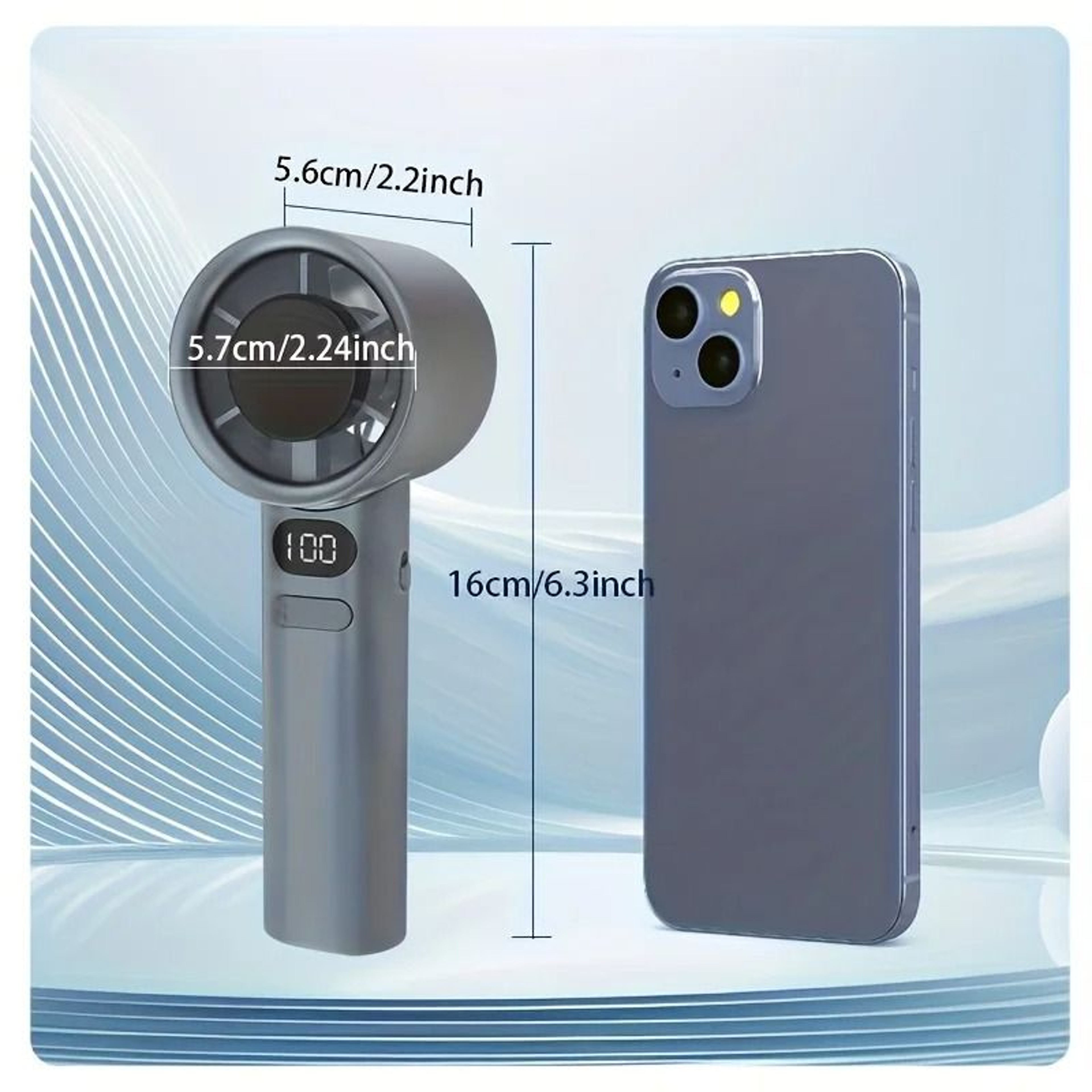 Portable Handheld Mini USB Fan Rechargeable Travel Cooling Fan 5