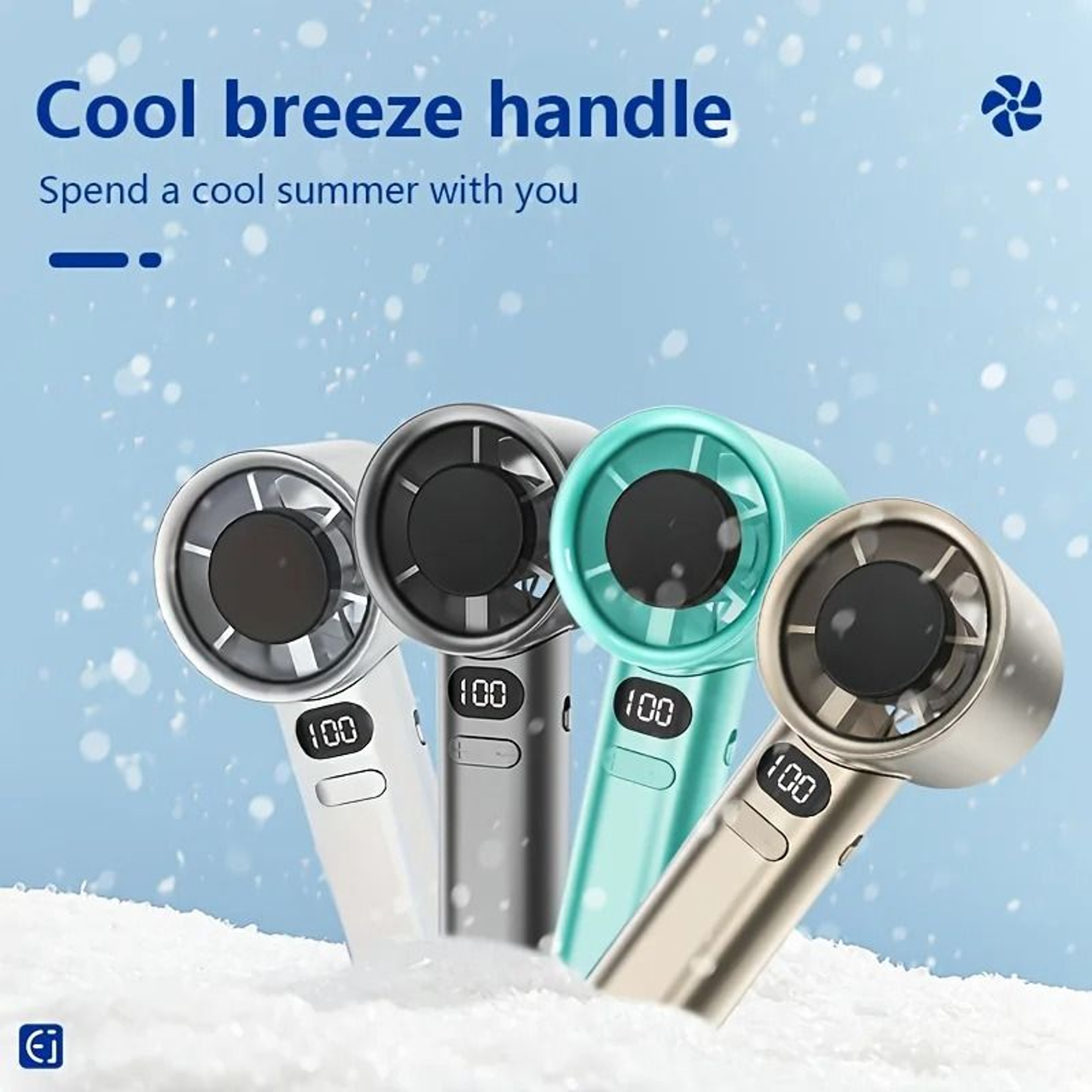 Portable Handheld Mini USB Fan Rechargeable Travel Cooling Fan 6