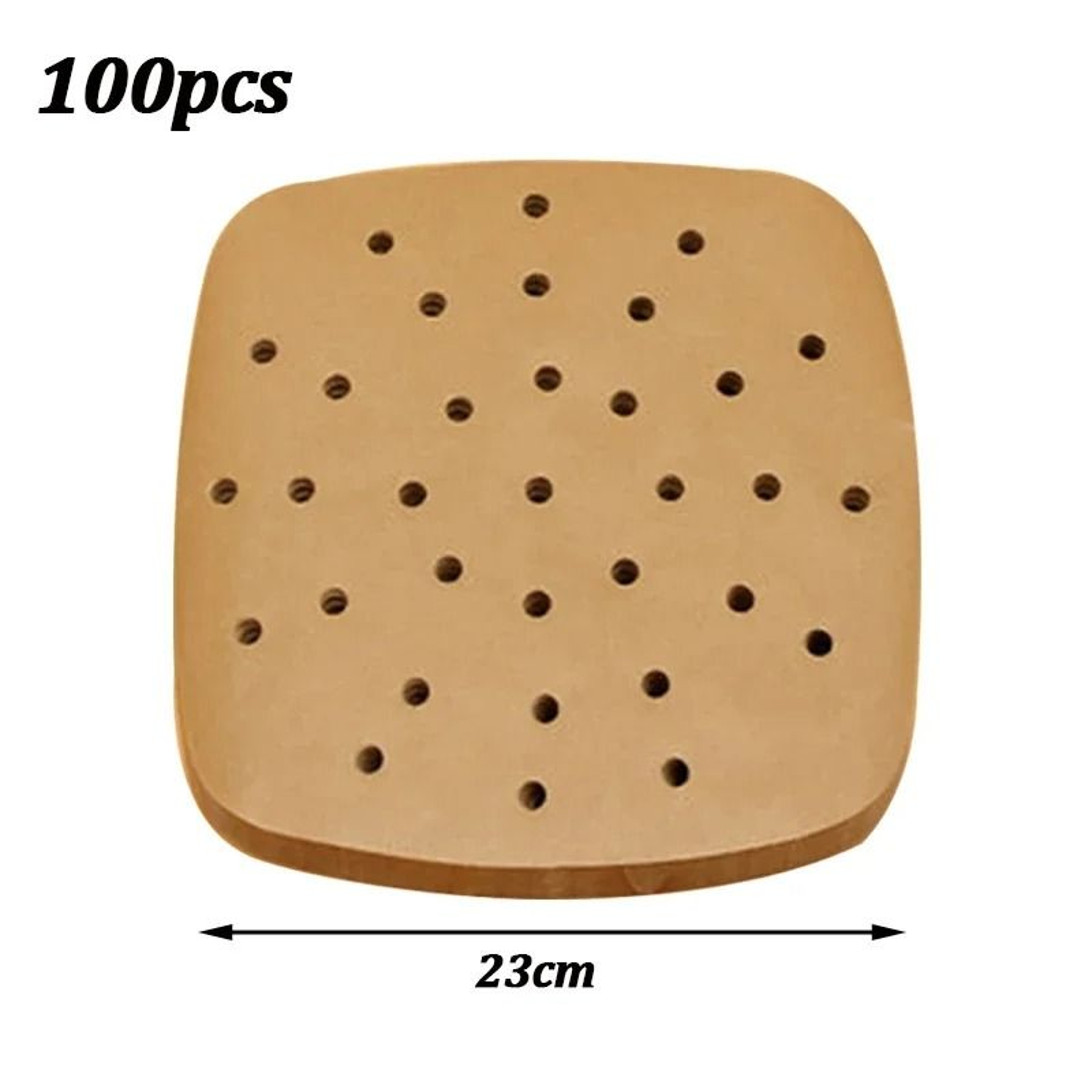 100 Piece Air Fryer Parchment Paper Liners Non Stick Disposable Air Fryer Accessories 3
